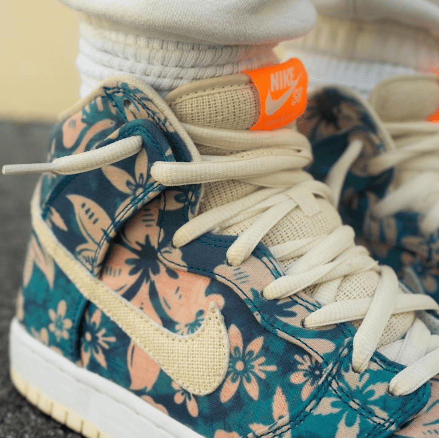扎染+花卉装扮！全新“夏威夷” Nike SB Dunk High上脚惊艳！ 货号：CZ2232-300