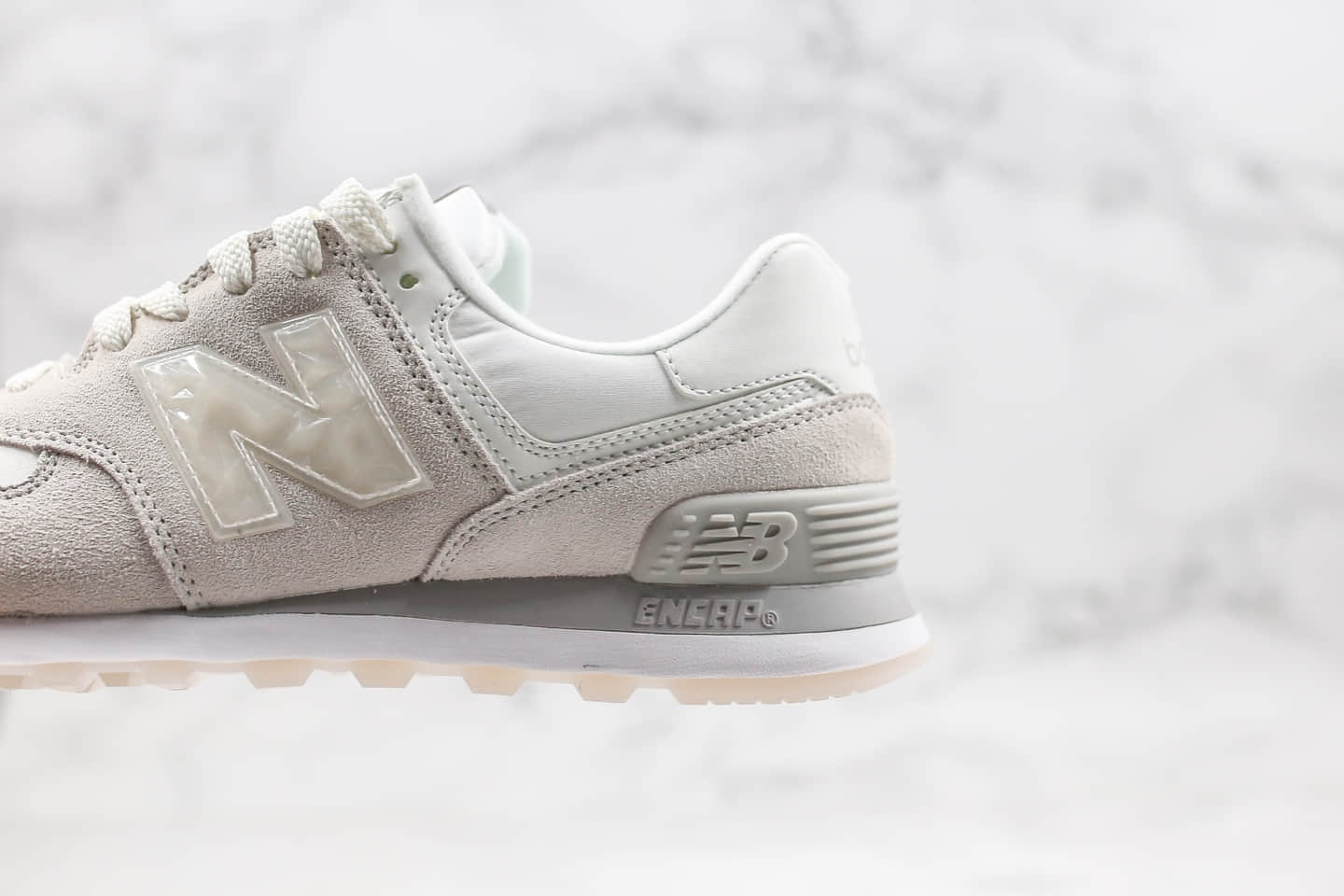 新百伦New Balance 574纯原版本复古慢跑鞋NB570白色原档案数据开发 货号:WL574WNT