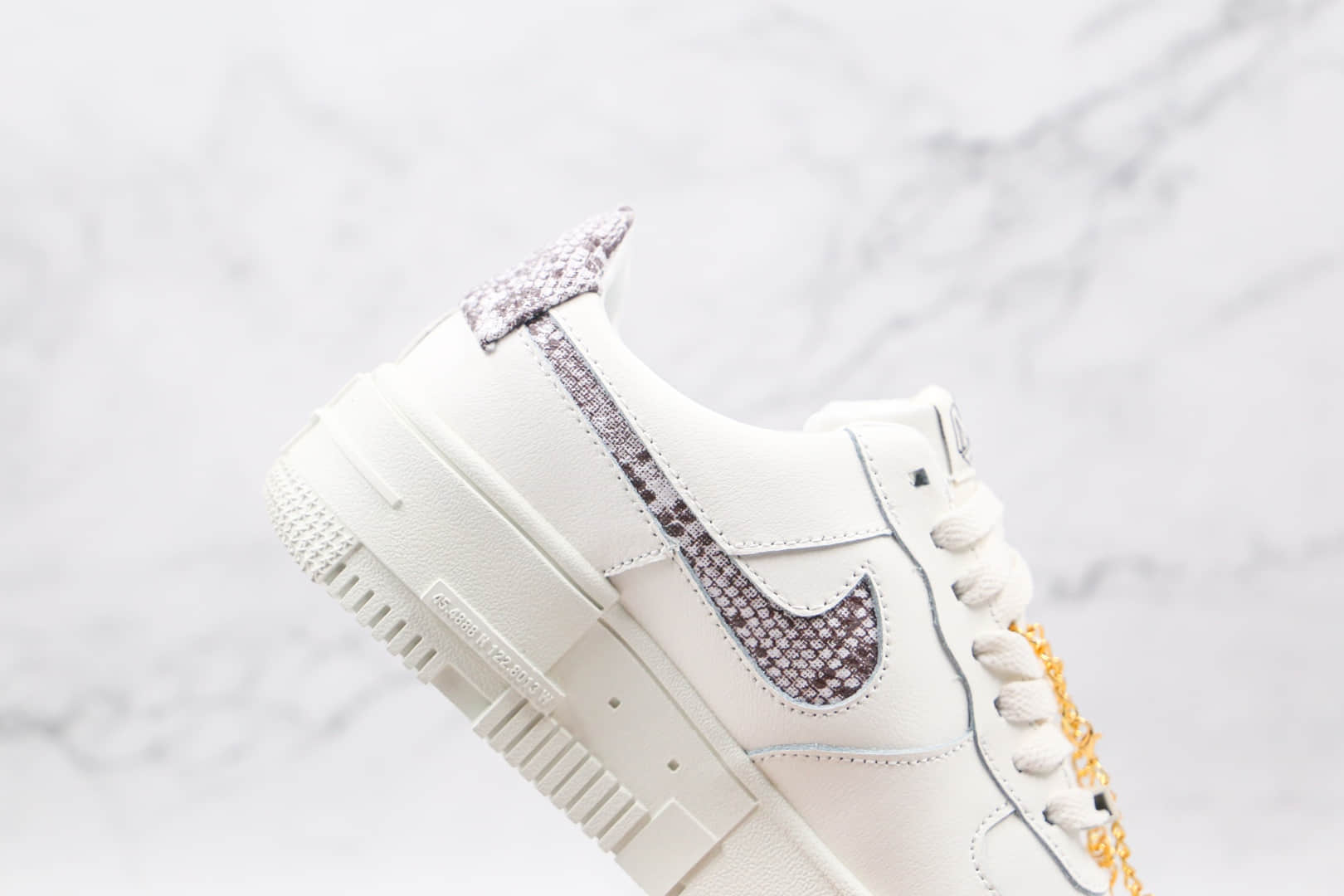 耐克Nike Air Force 1 Pixel SE纯原版本低帮空军一号蛇皮纹波点白色解构板鞋原楦头纸板打造 货号:CV8481-101