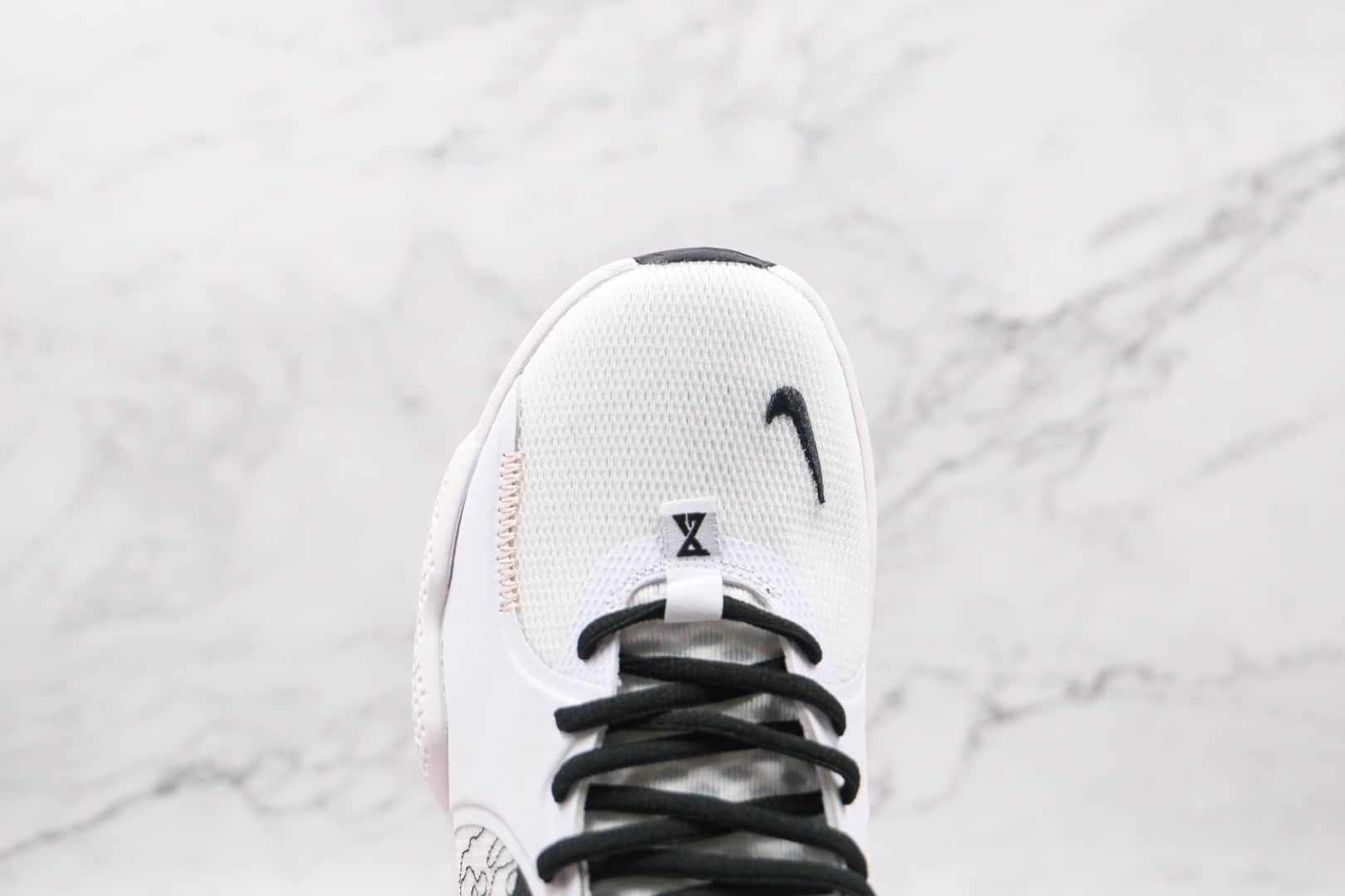 耐克Nike PG5纯原版本保罗乔治泡椒白黑色篮球鞋内置气垫支持实战 货号:CW3143-100