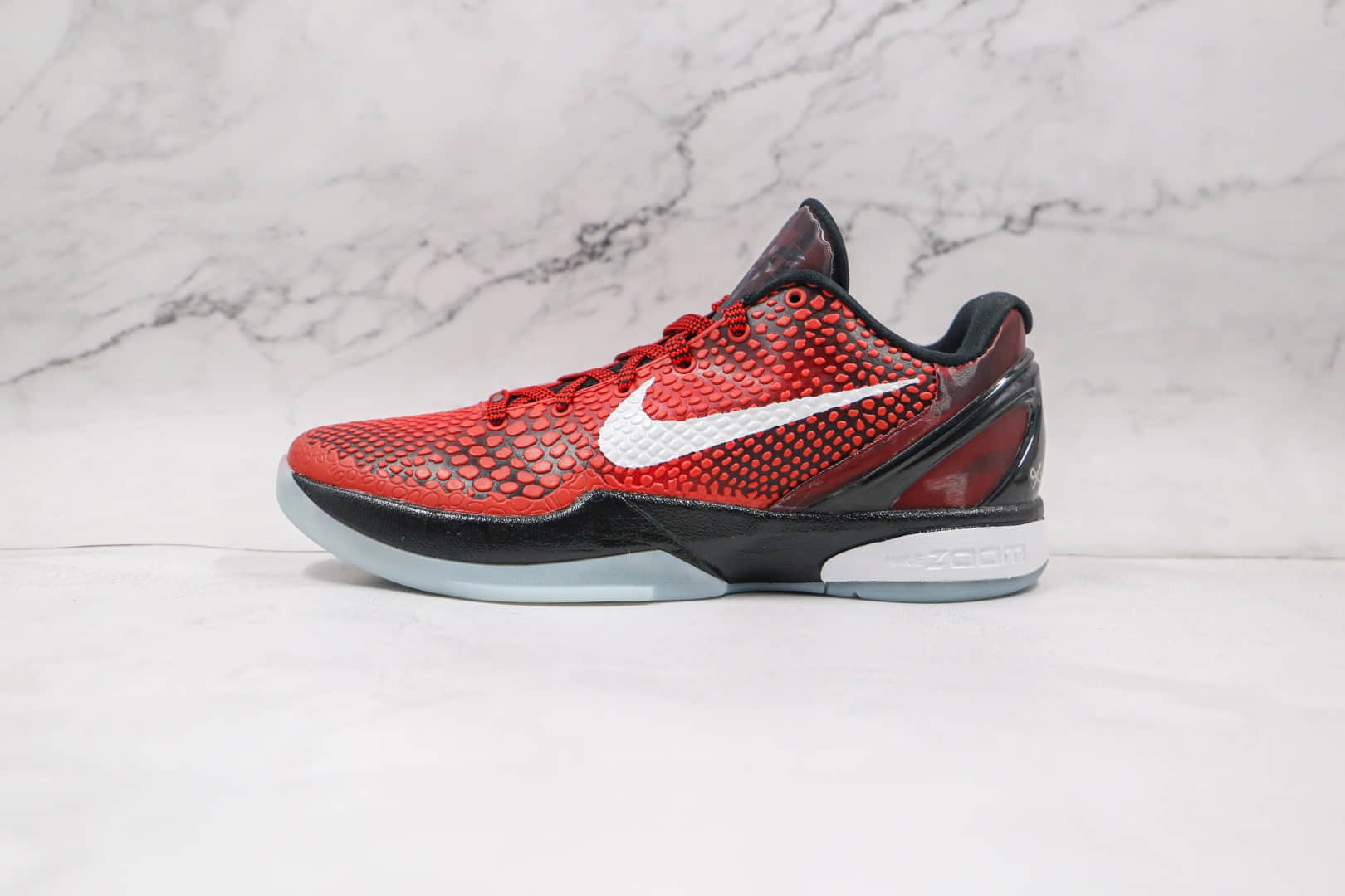 耐克Nike Zoom Kobe VI灭世纯原版本科比6代全明星黑红色篮球鞋内置气垫碳板支持实战 货号:448693-600