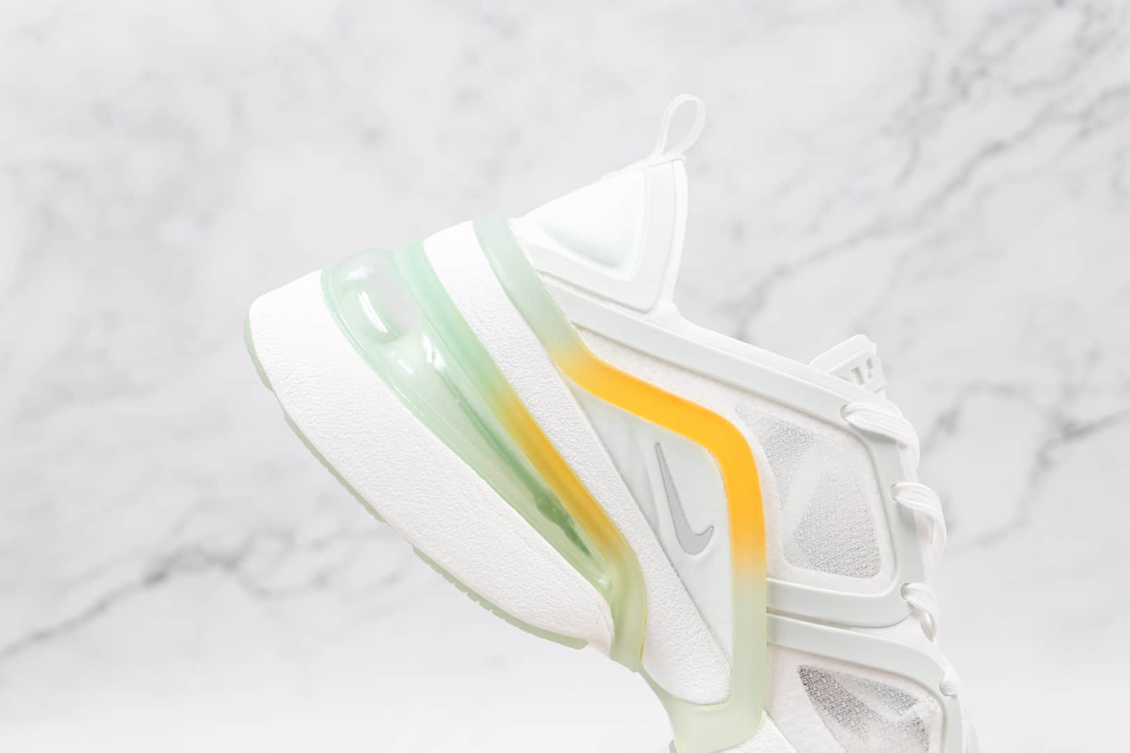 耐克NIKE AIR MAX 270纯原版本半透明max270厚底白色网面气垫鞋真小潘气垫 货号：CU9430-100