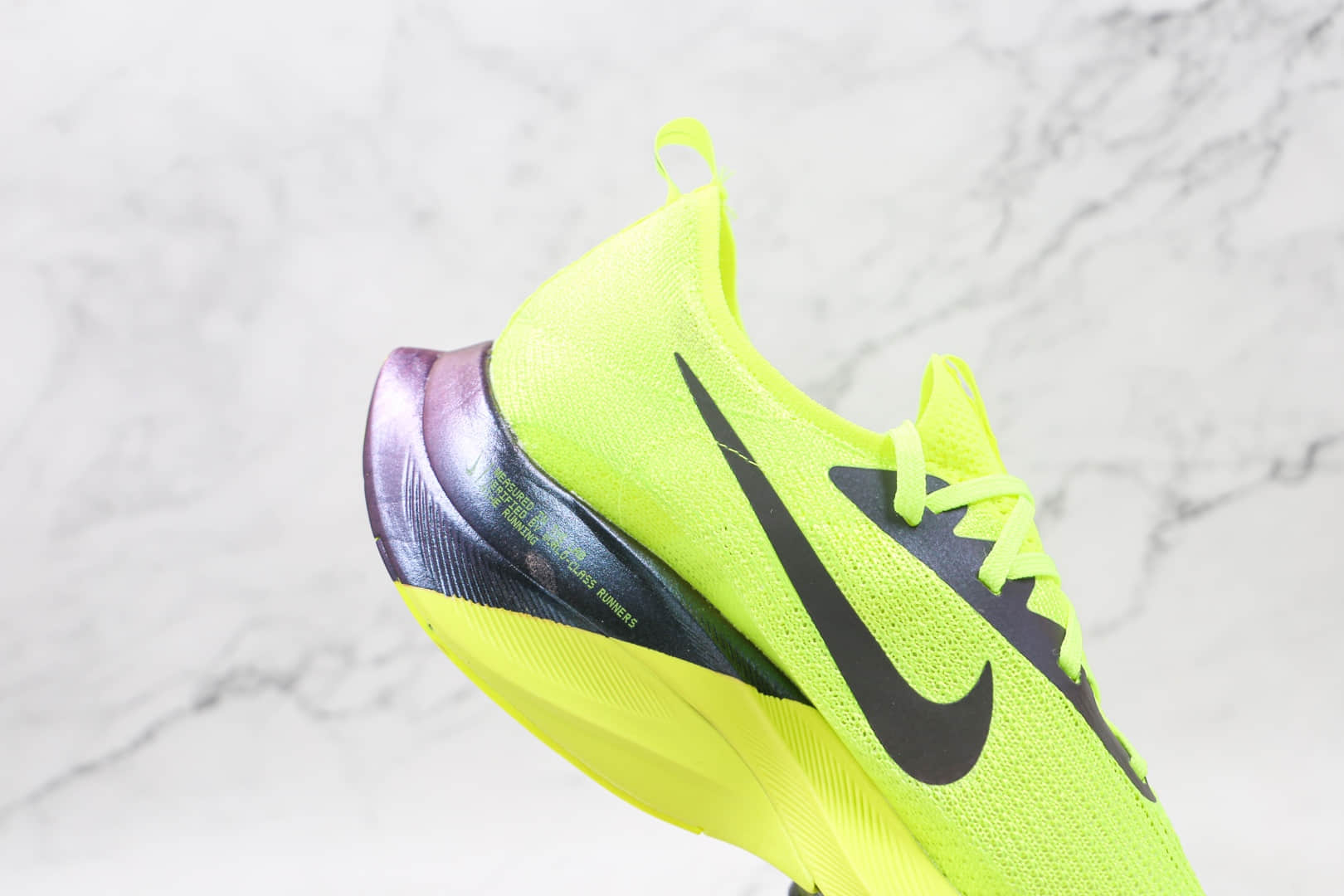 耐克Nike Air Zoom Alphafly NEXT%纯原版本马拉松3M荧光绿气垫慢跑鞋原档案数据开发 货号：DC5238-702