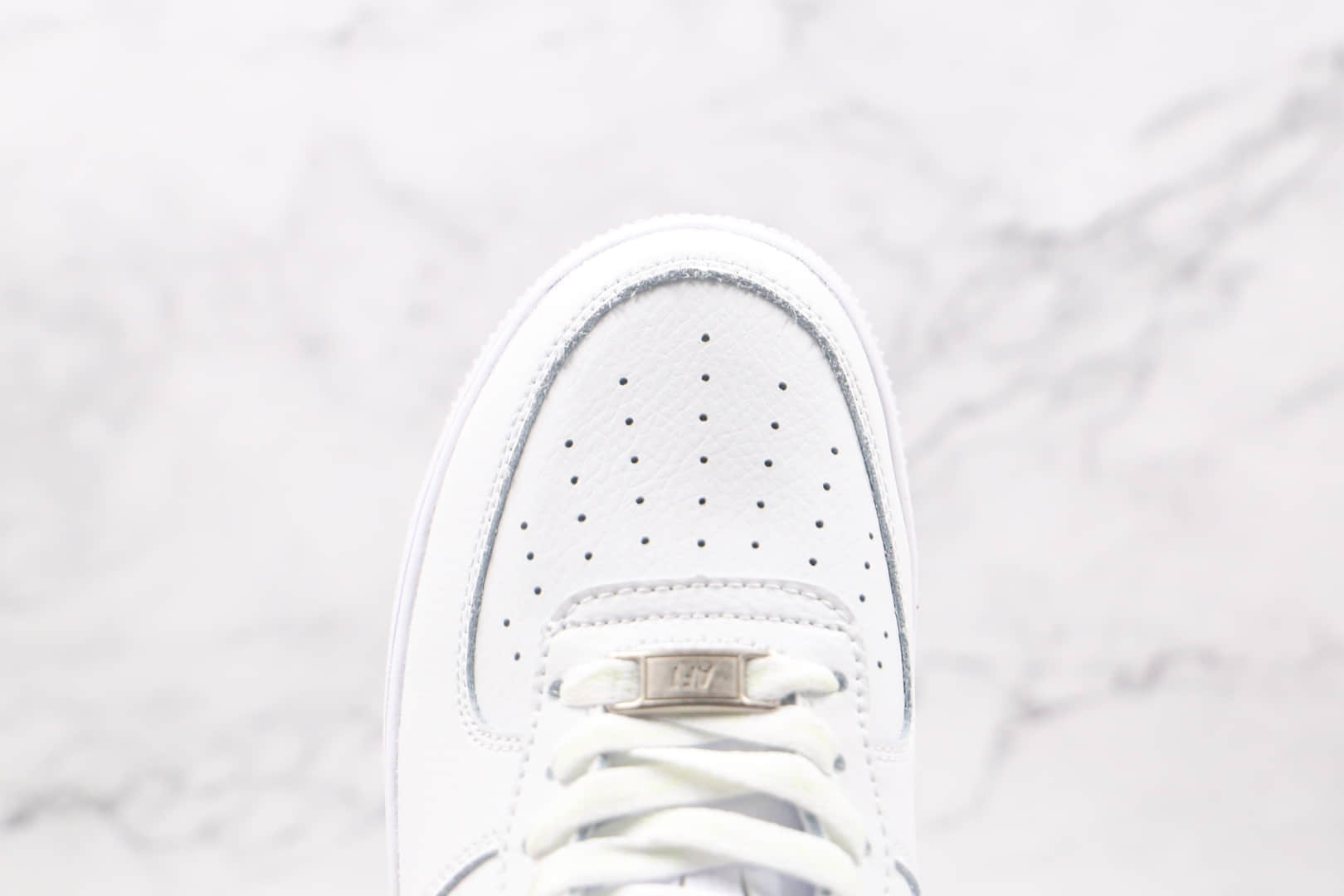 耐克Nike Air Force 1 UPSTEP纯原版本低帮空军一号LV勾白蓝色板鞋内置气垫 货号:AH0287-215