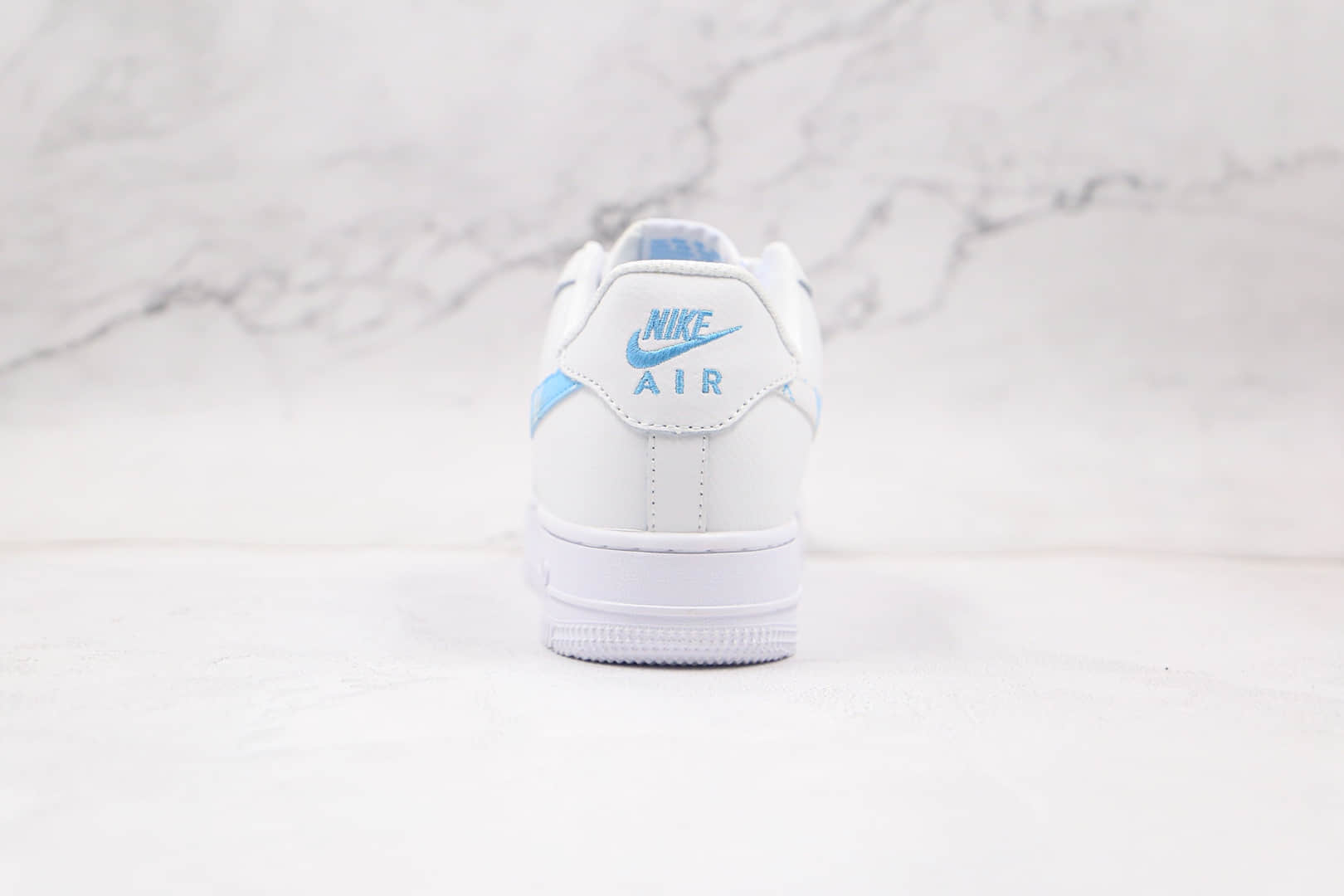 耐克Nike Air Force 1 UPSTEP纯原版本低帮空军一号LV勾白蓝色板鞋内置气垫 货号:AH0287-215