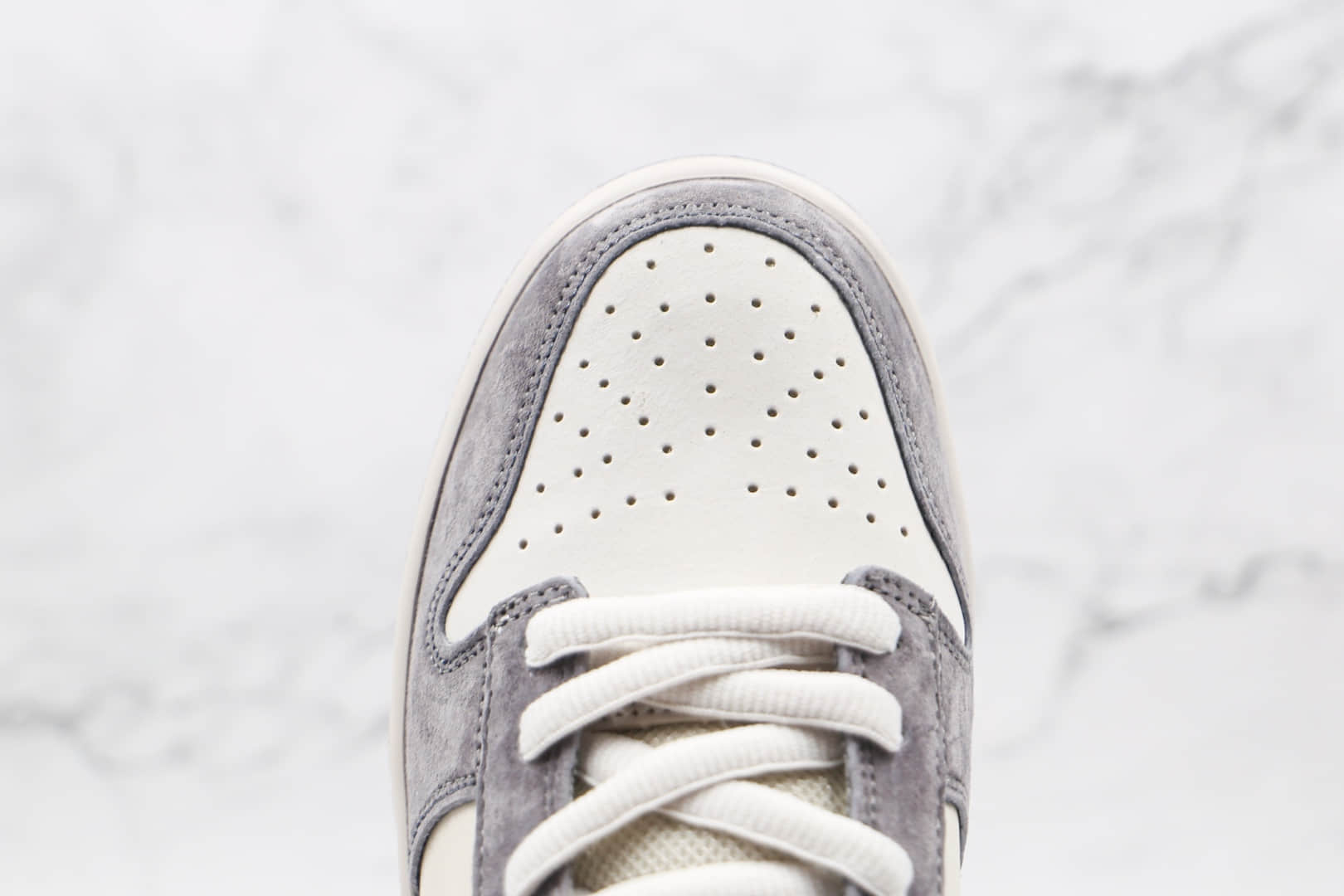 耐克NIKE SB ZOOM DUNK LOW PRO纯原版本低帮SB DUNK灰白麂皮板鞋内置Zoom气垫 货号：854866-002
