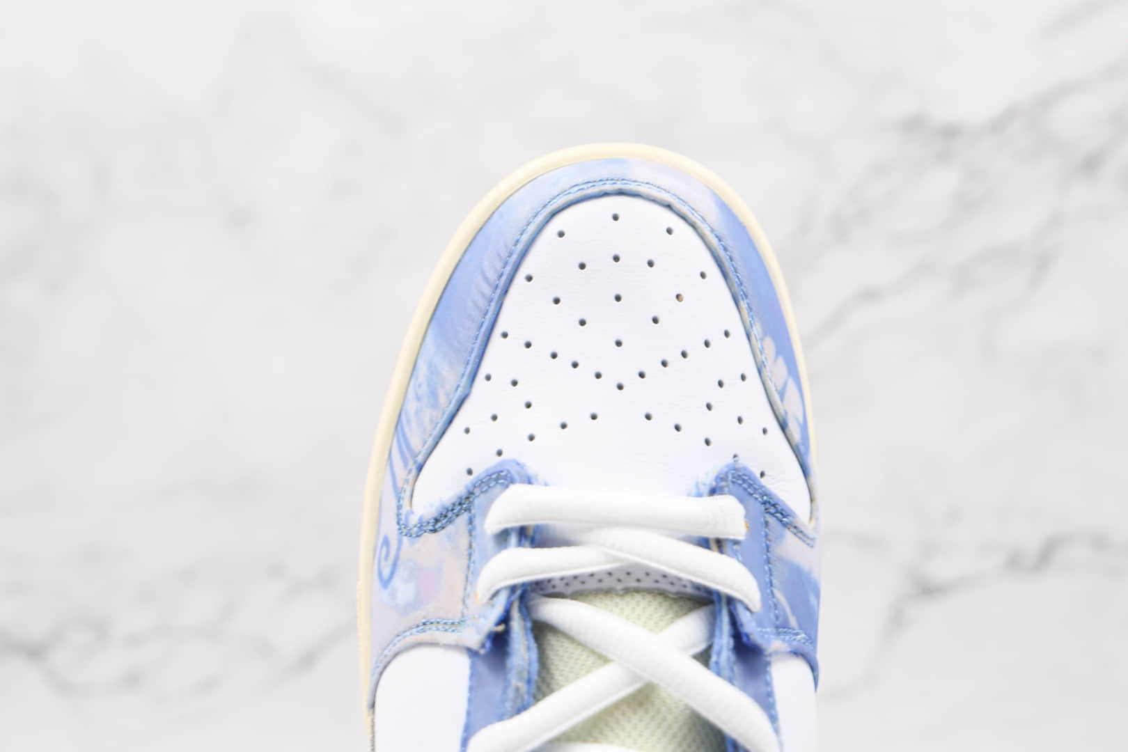 耐克Nike SB Dunk High x Carpet Company联名款纯原版本高帮SB DUNK白蓝地毯刮刮乐板鞋原楦头纸板打造 货号:CV1677-100