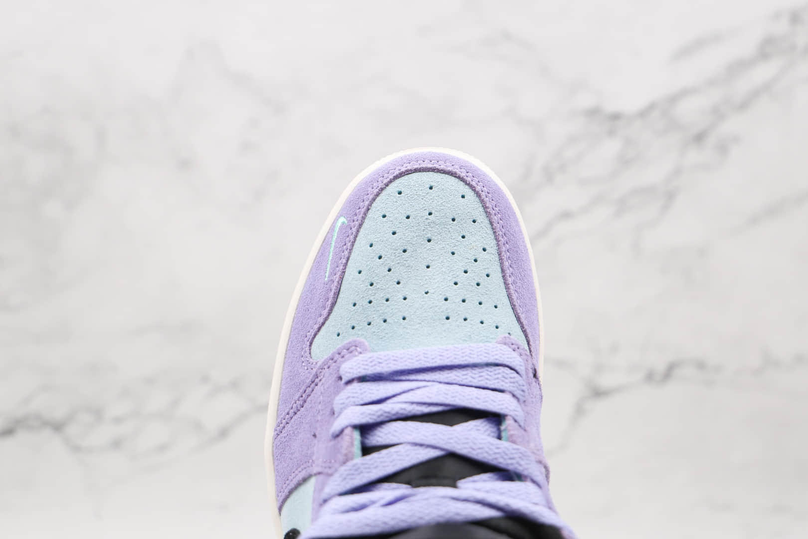乔丹Air Jordan 1 High Switch纯原版本高帮AJ1香芋紫拉链款板鞋原楦头纸板打造 货号：CW6576-500