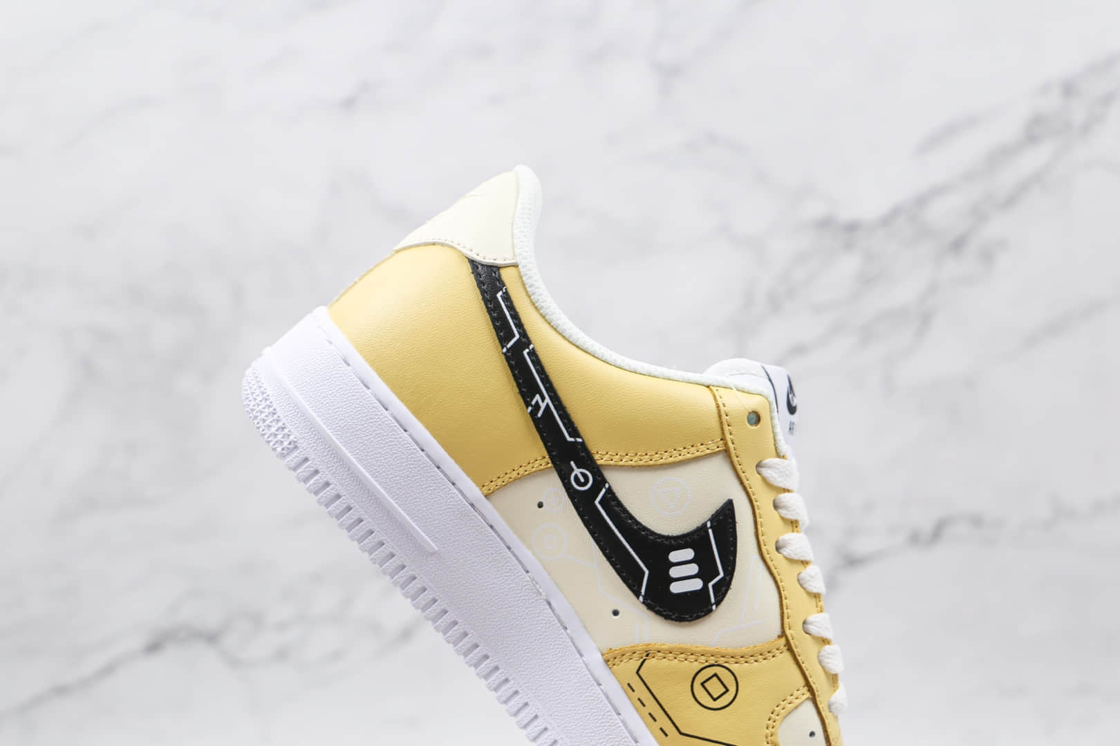 耐克Nike Air Force 1 Low 07纯原版本低帮空军一号电玩柠檬黄板鞋原楦头纸板打造 货号：CW2288-113
