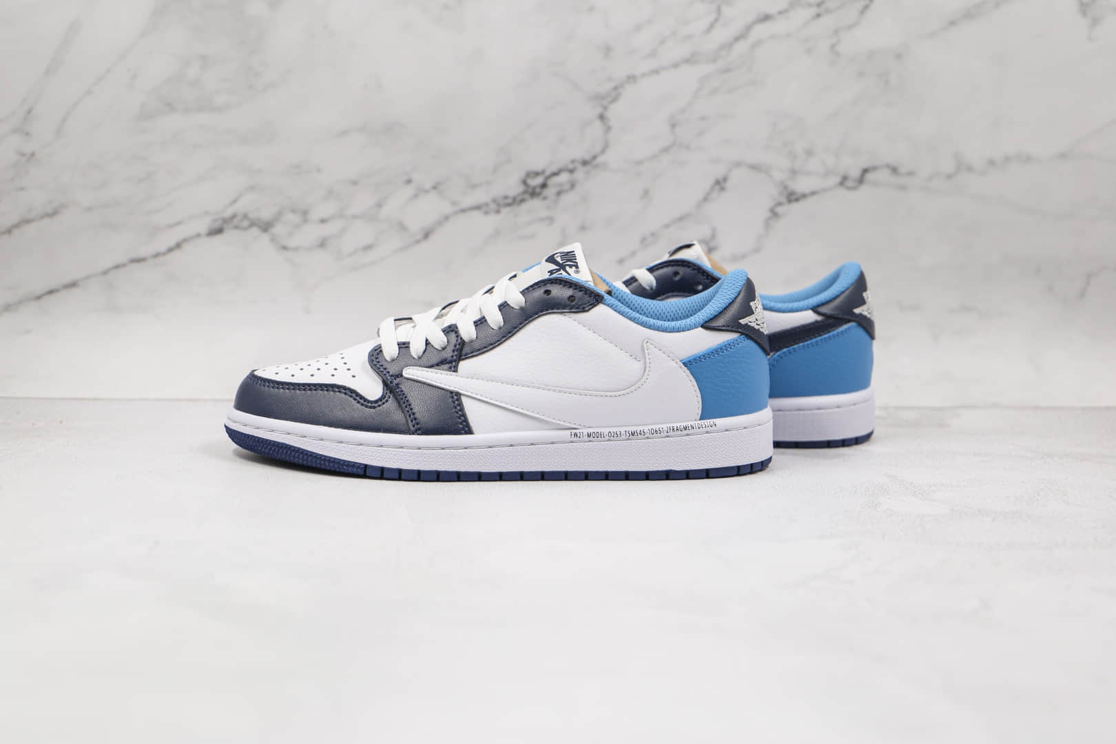乔丹Air Jordan 1 High OG TS SP纯原版本低帮AJ1倒钩白蓝色板鞋原档案数据开发 货号：CQ4278-001