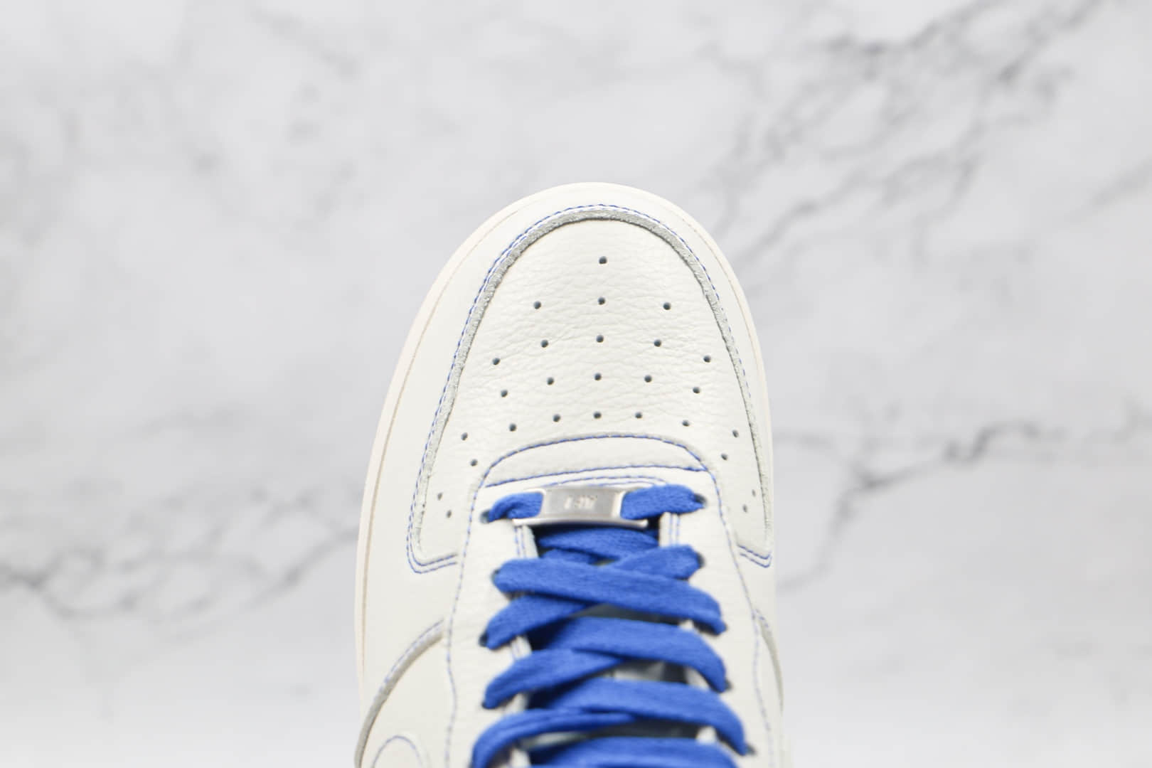 耐克Nike AIR FMRCE 1 LOW Undefeated纯原版本低帮空军一号白蓝缝线板鞋原档案数据开发 货号:UN1570-680