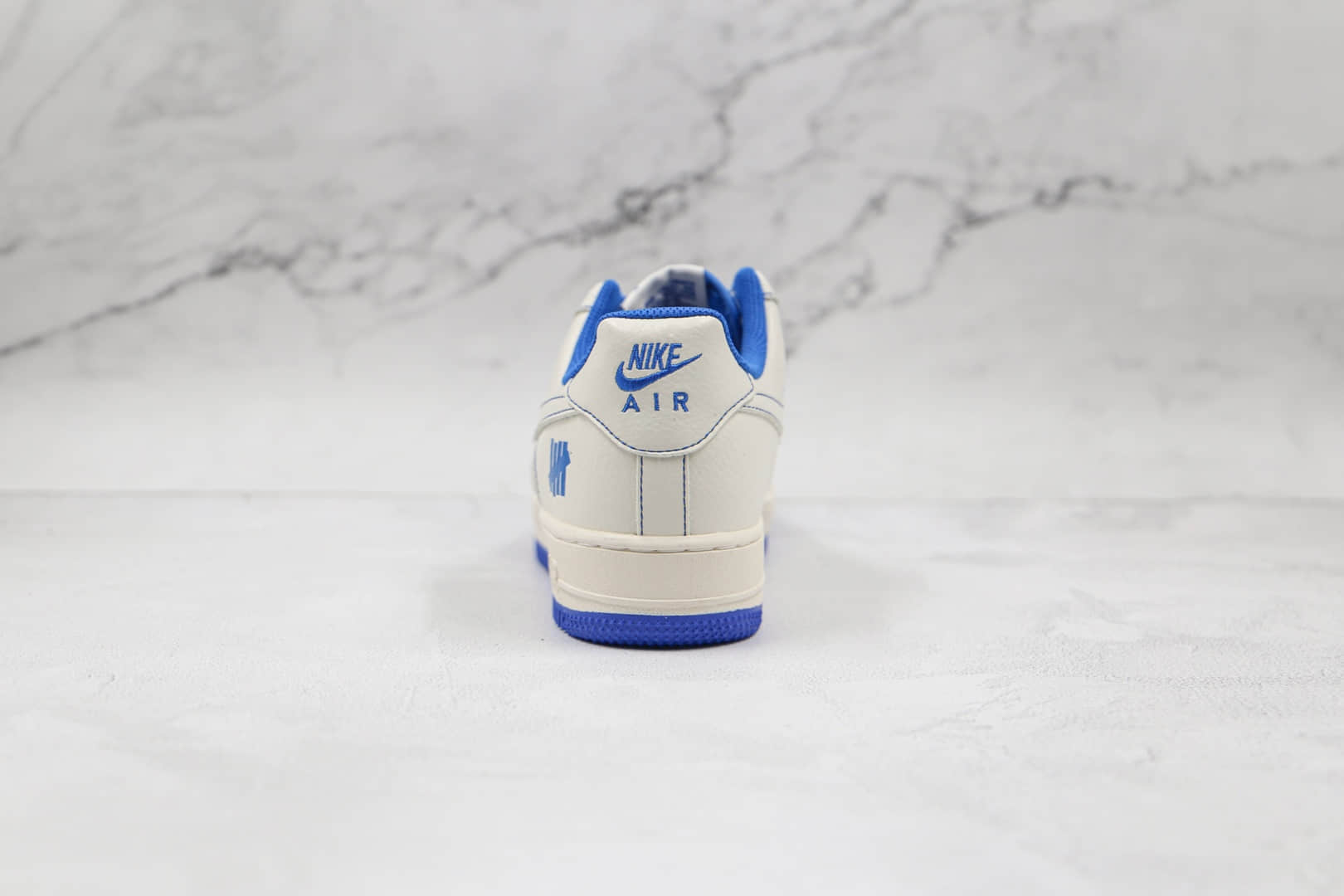 耐克Nike AIR FMRCE 1 LOW Undefeated纯原版本低帮空军一号白蓝缝线板鞋原档案数据开发 货号:UN1570-680