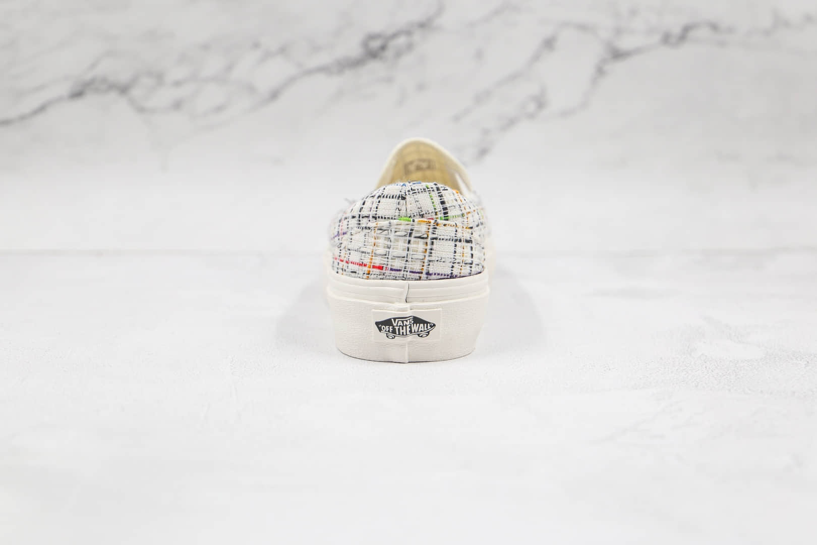 万斯Vans Authentic 44 DX公司级版本高定系列懒人一脚蹬小香风低帮帆布板鞋奶白色原楦开发 货号：VN0A5KS96SV