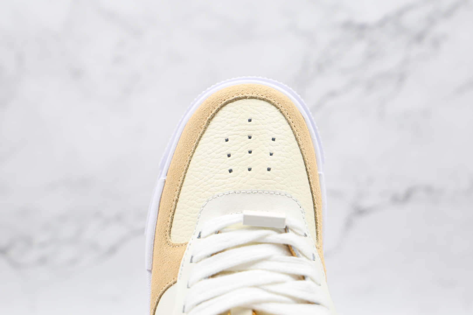 耐克Nike Air Force 1纯原版本空军一号低帮AF1解构板鞋奶茶米黄色原盒配件 货号:DH3856-100