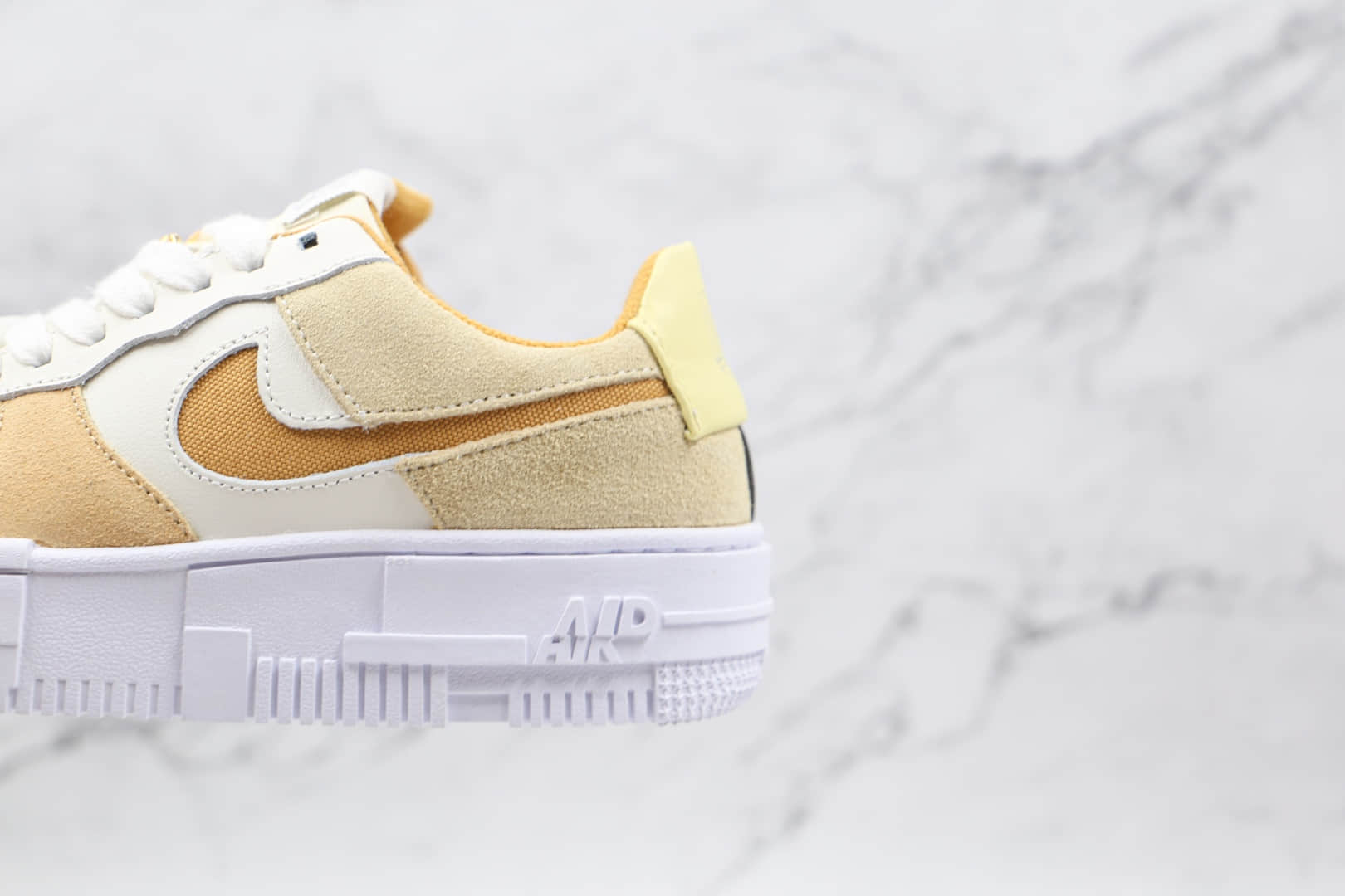 耐克Nike Air Force 1纯原版本空军一号低帮AF1解构板鞋奶茶米黄色原盒配件 货号:DH3856-100