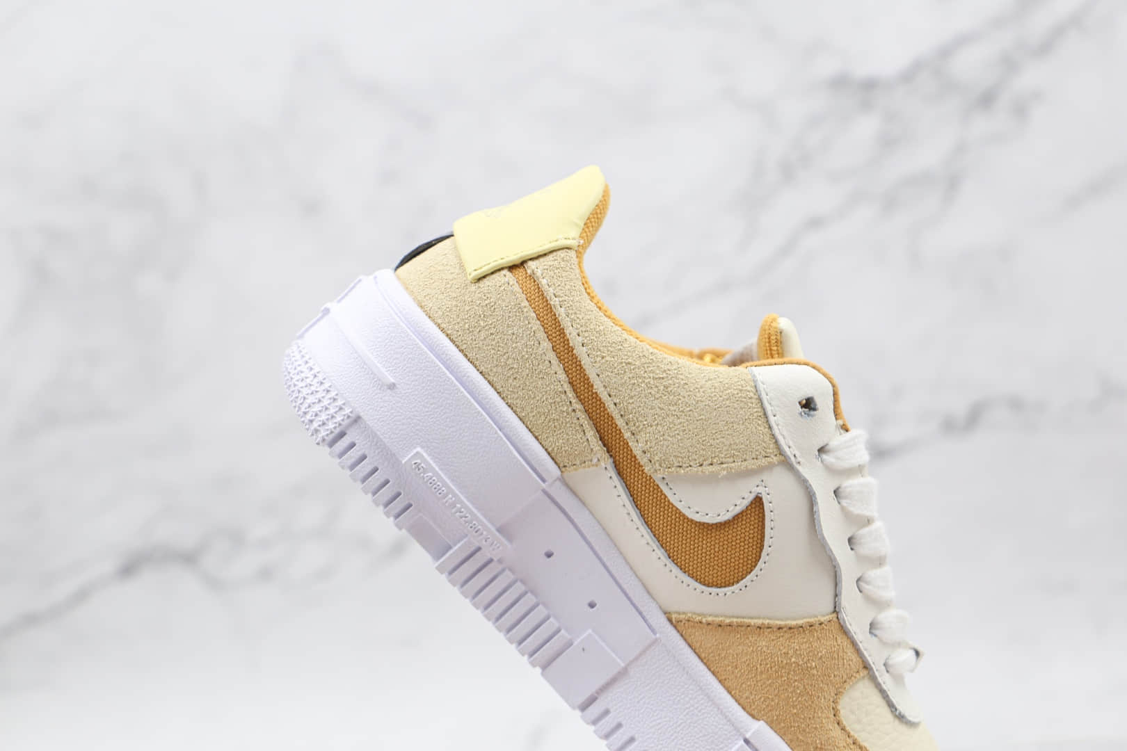 耐克Nike Air Force 1纯原版本空军一号低帮AF1解构板鞋奶茶米黄色原盒配件 货号:DH3856-100