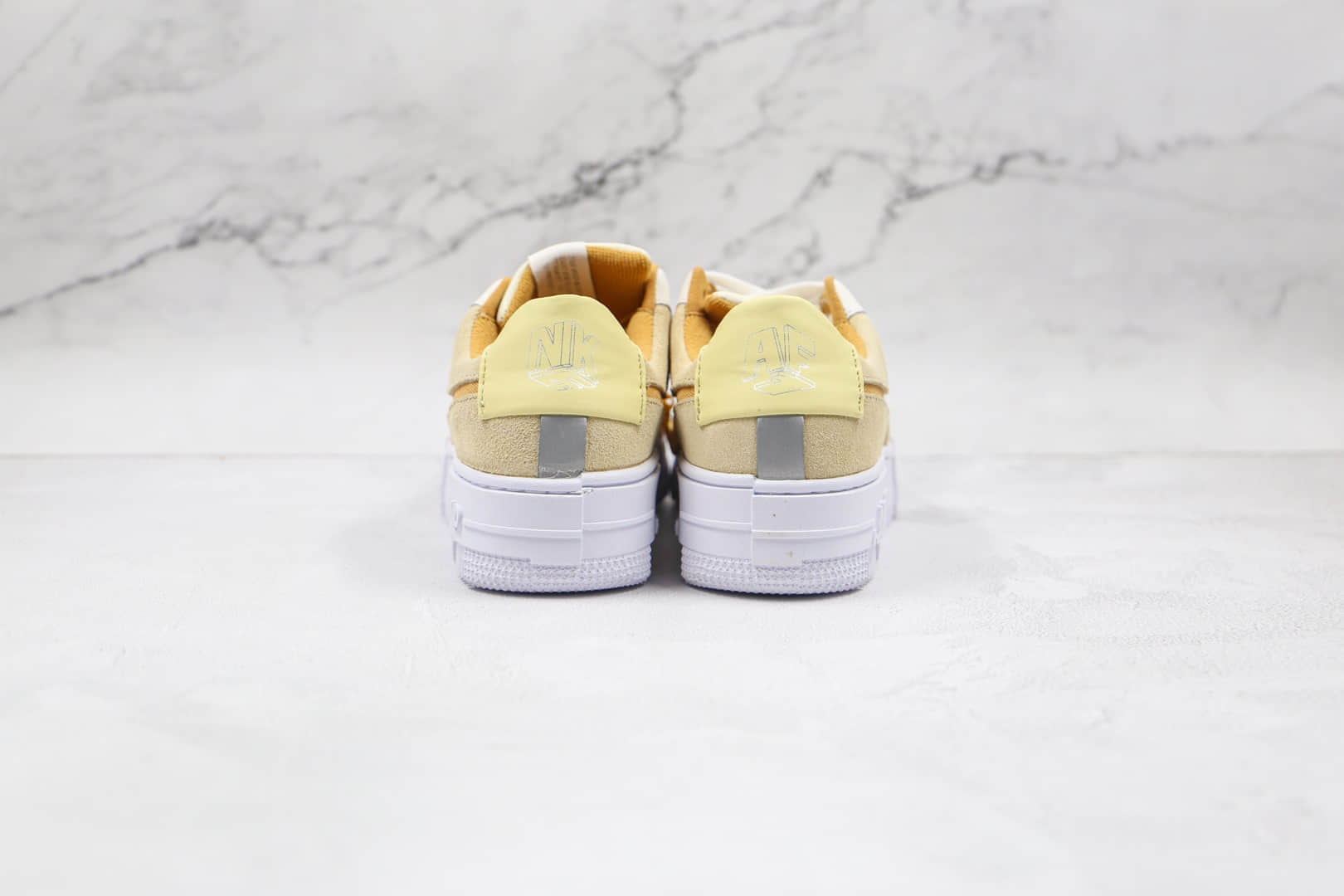 耐克Nike Air Force 1纯原版本空军一号低帮AF1解构板鞋奶茶米黄色原盒配件 货号:DH3856-100