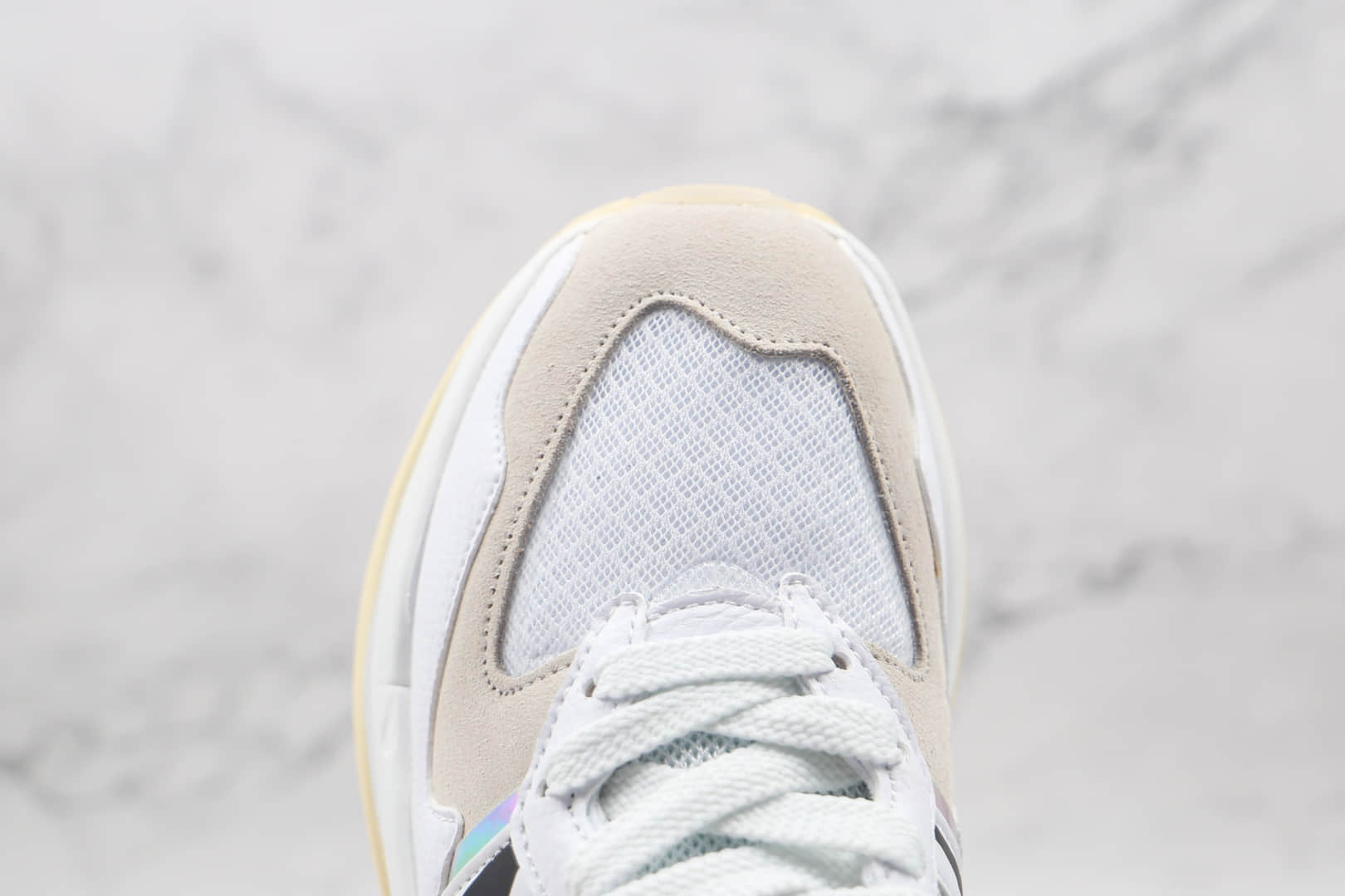 新百伦New Balance 5740纯原版本复古NB5740网面米灰色老爹鞋原楦头纸板打造 货号：M5740PR1