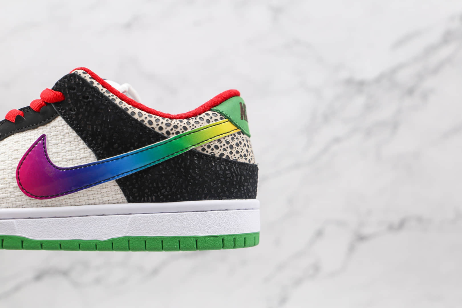 耐克Nike SB Dunk Low What The P-Rod纯原版本低帮SB DUNK保罗·罗德里格斯联名彩色拼接不对称鸳鸯板鞋原盒原标 货号:CZ2239-600