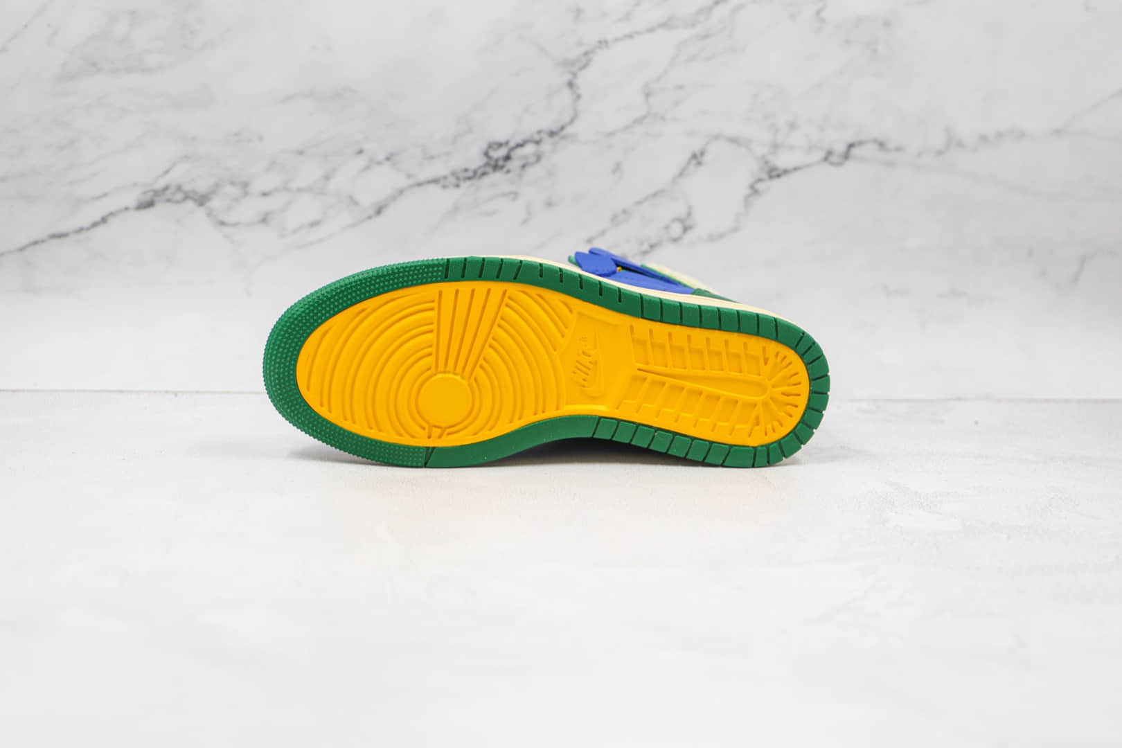 乔丹Air Jordan 1 Zoom纯原版本高帮AJ1蓝绿加州ZOOM板鞋原档案数据开发 货号:DJ1199-400