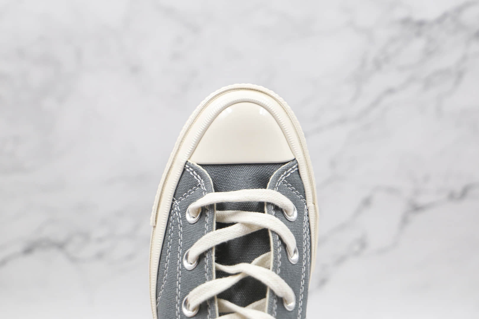 匡威Converse x Cdg Comme des Garçons Play联名款公司级版本川久保玲铁灰色硫化帆布鞋原鞋开模