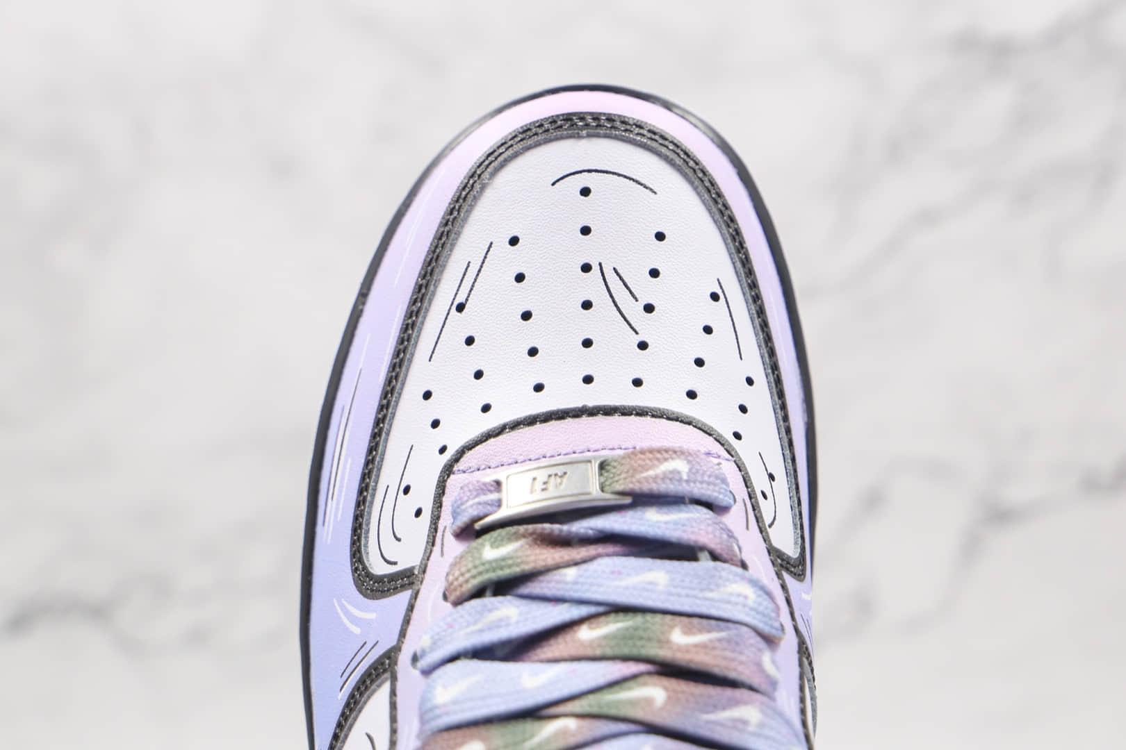 耐克Nike Air Force 1 Low 07纯原版本低帮空军一号二次元棉花糖涂鸦板鞋内置气垫 货号:CW2288-211