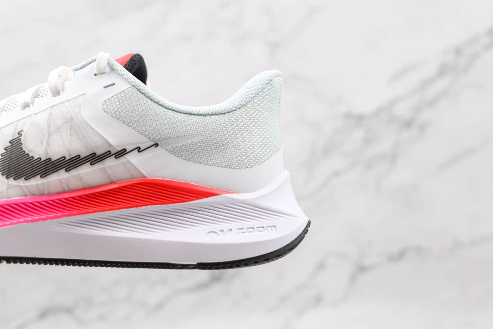 耐克Nike Zoom Winflo 8纯原版本温弗罗八代白粉色线条慢跑鞋原档案数据开发 货号:CW3419-100