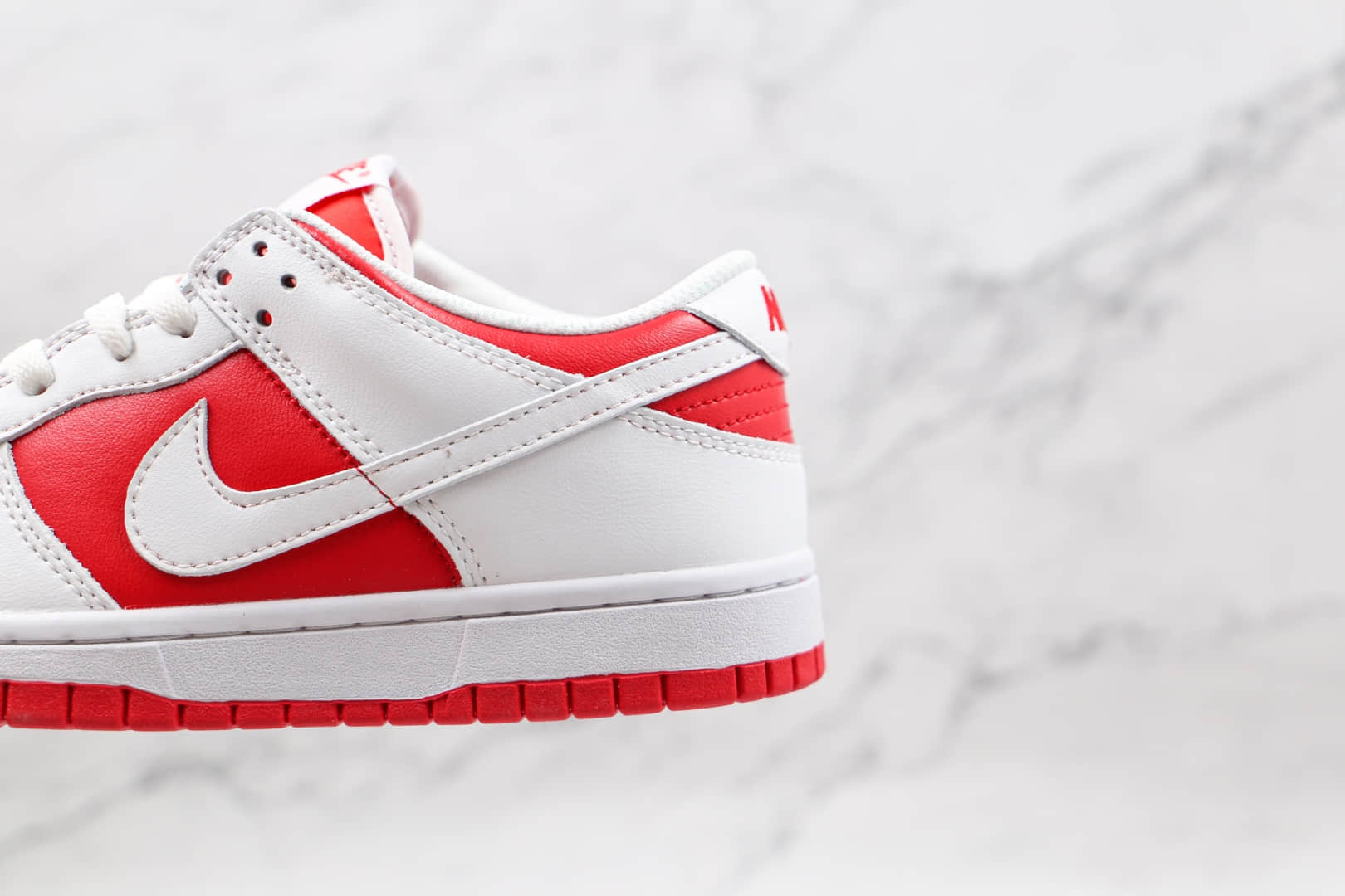 耐克Nike Dunk Low “University Red”纯原版本低帮Dunk白红色内置气垫 货号：CW1590-600