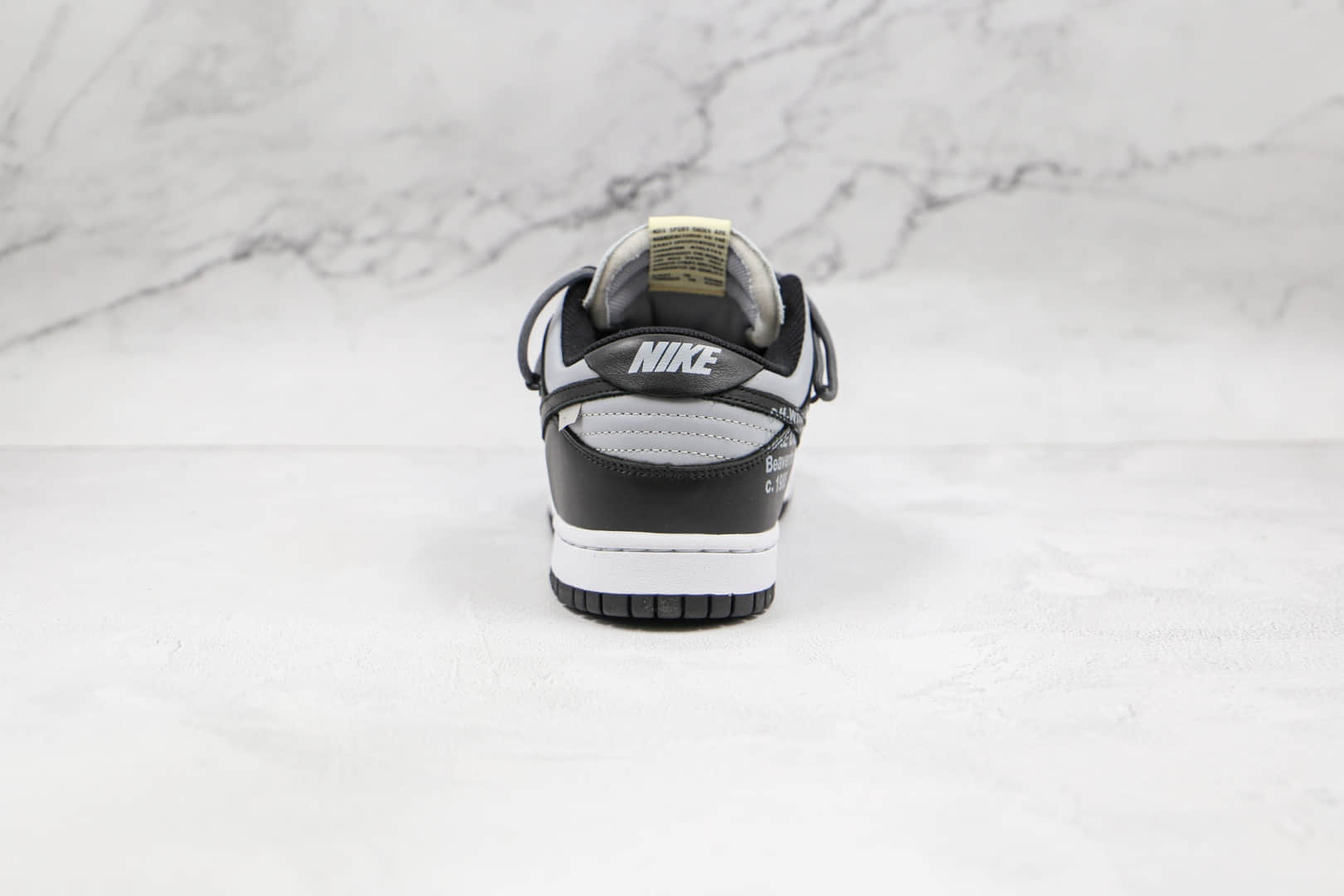 耐克Nike SB Dunk Low Black x OFF-WHITE x Futura三方联名款纯原版本OW SB DUNK黑灰色板鞋原盒原标 货号:CT0856-007