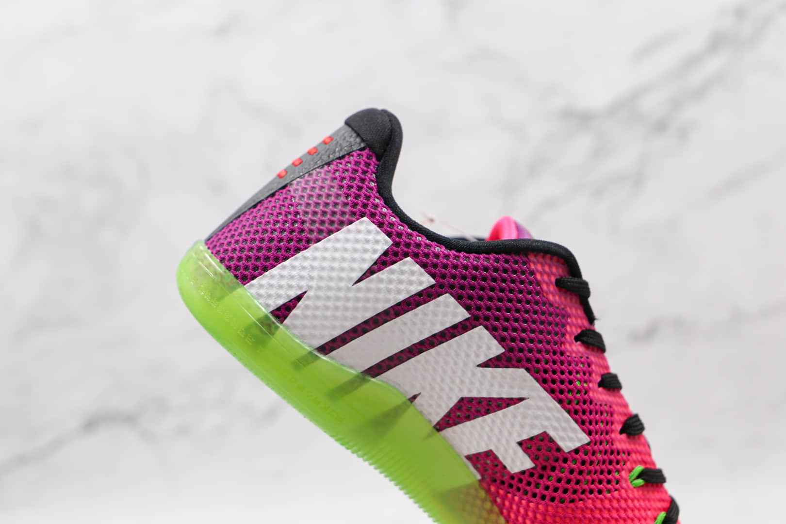 耐克Nike Kobe 11 E纯原版本科比11刺客绿紫色篮球鞋网面运动鞋支持实战 货号：836184-635