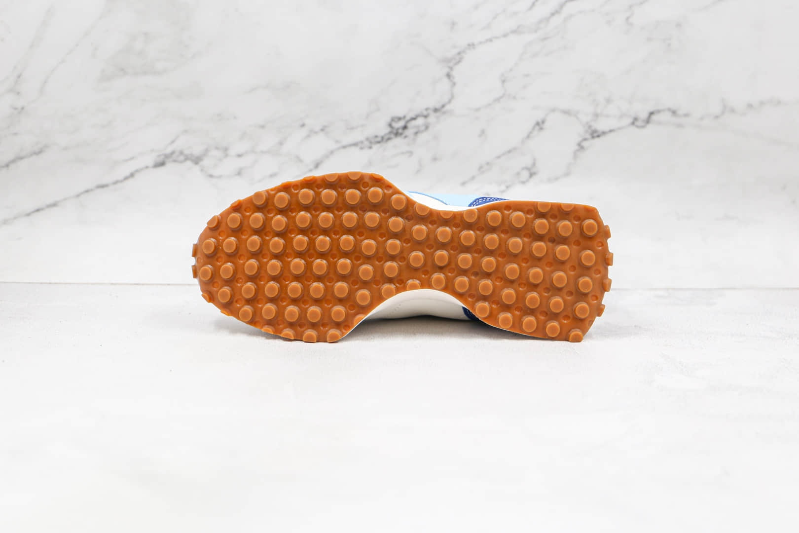 新百伦New Balance 327纯原版本复古NB327白蓝色皮面慢跑鞋原楦头纸板打造 货号：MS327SZ