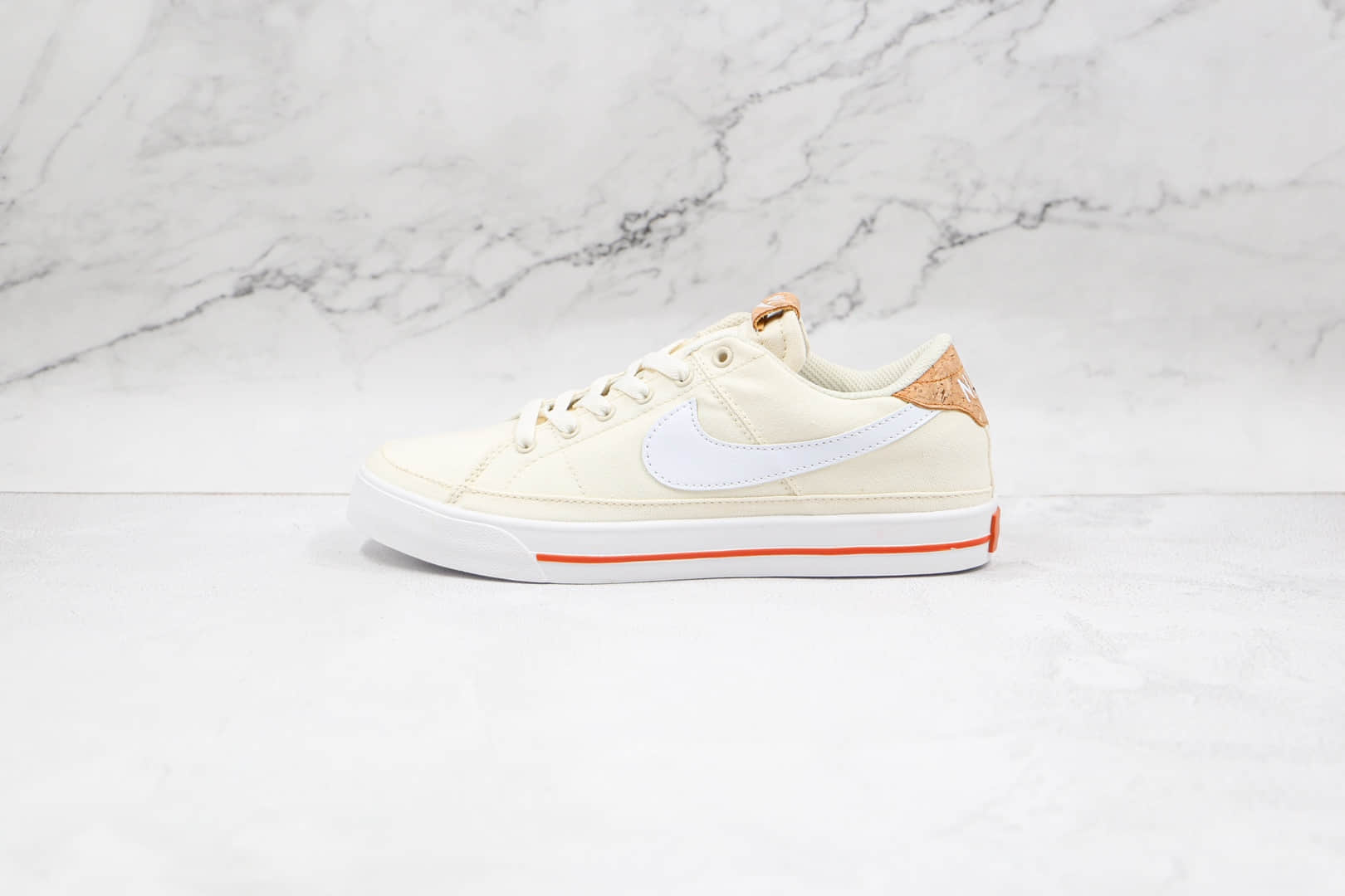 耐克Nike Court Legacy纯原版本帆布鞋米白复古板鞋原盒原标 货号:DC7904-100