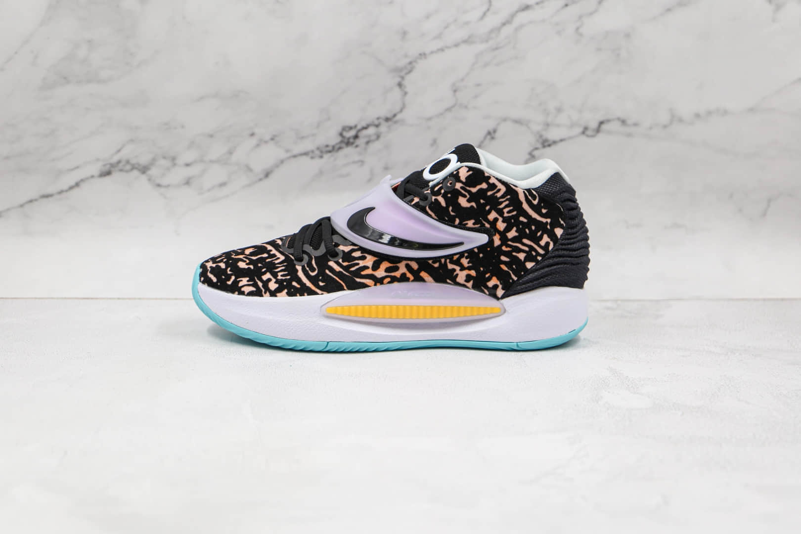 耐克Nike Zoom KD 14纯原版本杜兰特14代国内版黑白色篮球鞋内置气垫支持实战 货号:CW3935-001