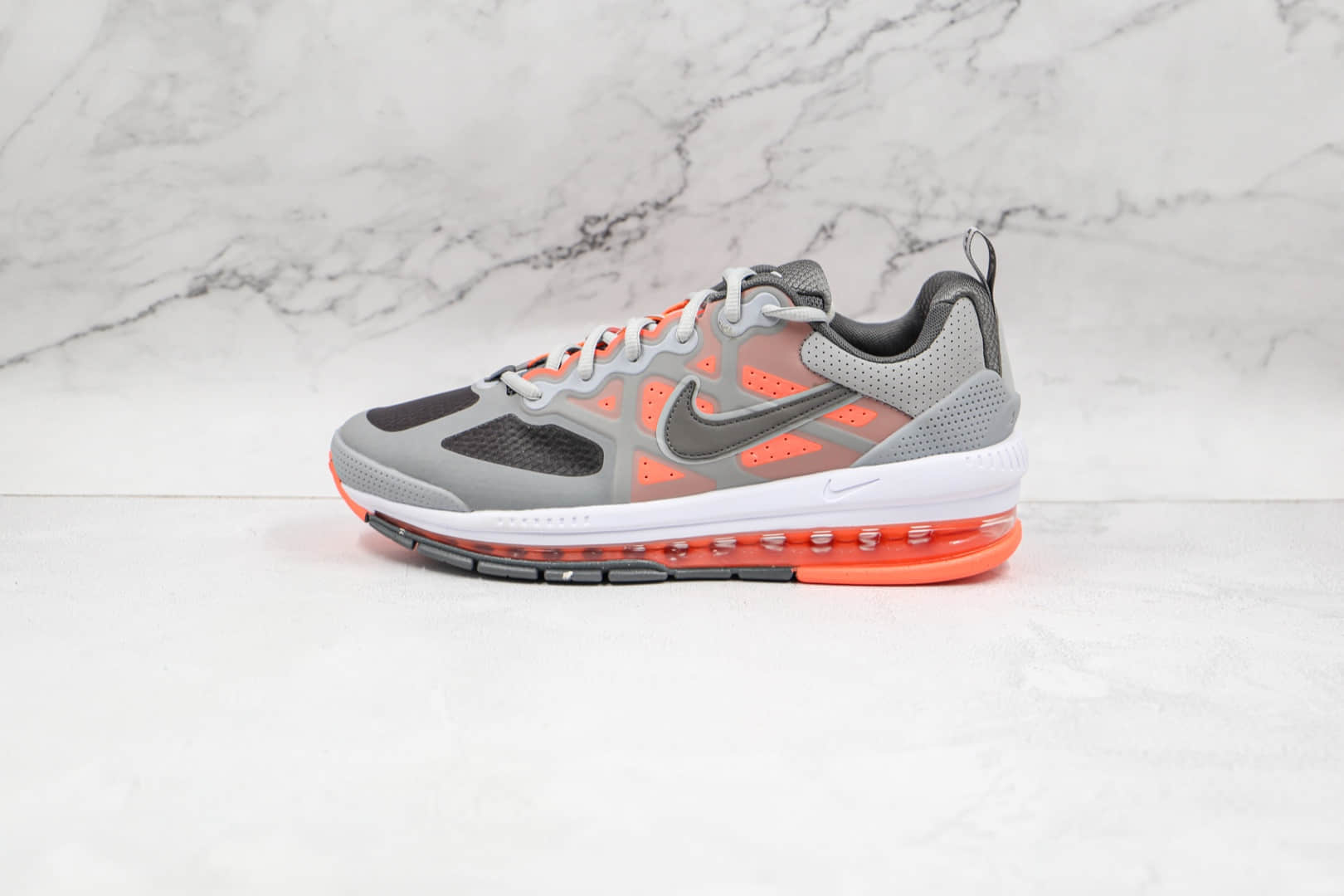 耐克Nike Air Max Genome纯原版本灰红色Genome气垫鞋原档案数据开发 货号:CW1648-004