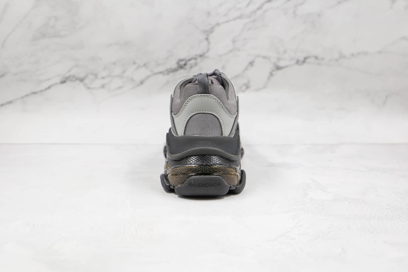 巴黎世家Balenciaga Triple S纯原版本气垫黑色一代老爹鞋原盒原标原原厂组合大底