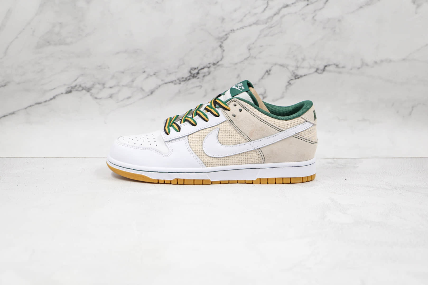 耐克NIKE DUNK SB LOW纯原版本低帮SB DUNK夏威夷白黄色帆布板鞋内置后跟Zoom气垫 货号：308608-011