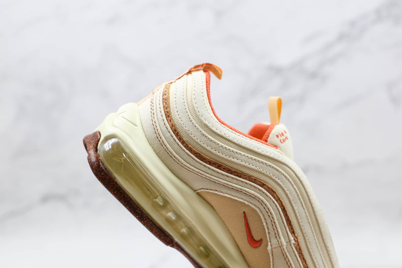 耐克Nike Air Max 97纯原版本子弹头Max97软木米黄色气垫鞋原档案数据开发 货号:DC3986-100