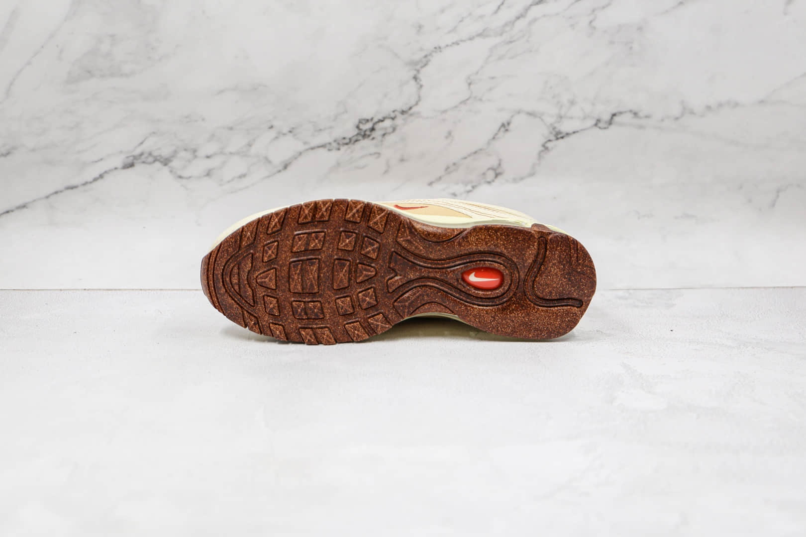 耐克Nike Air Max 97纯原版本子弹头Max97软木米黄色气垫鞋原档案数据开发 货号:DC3986-100