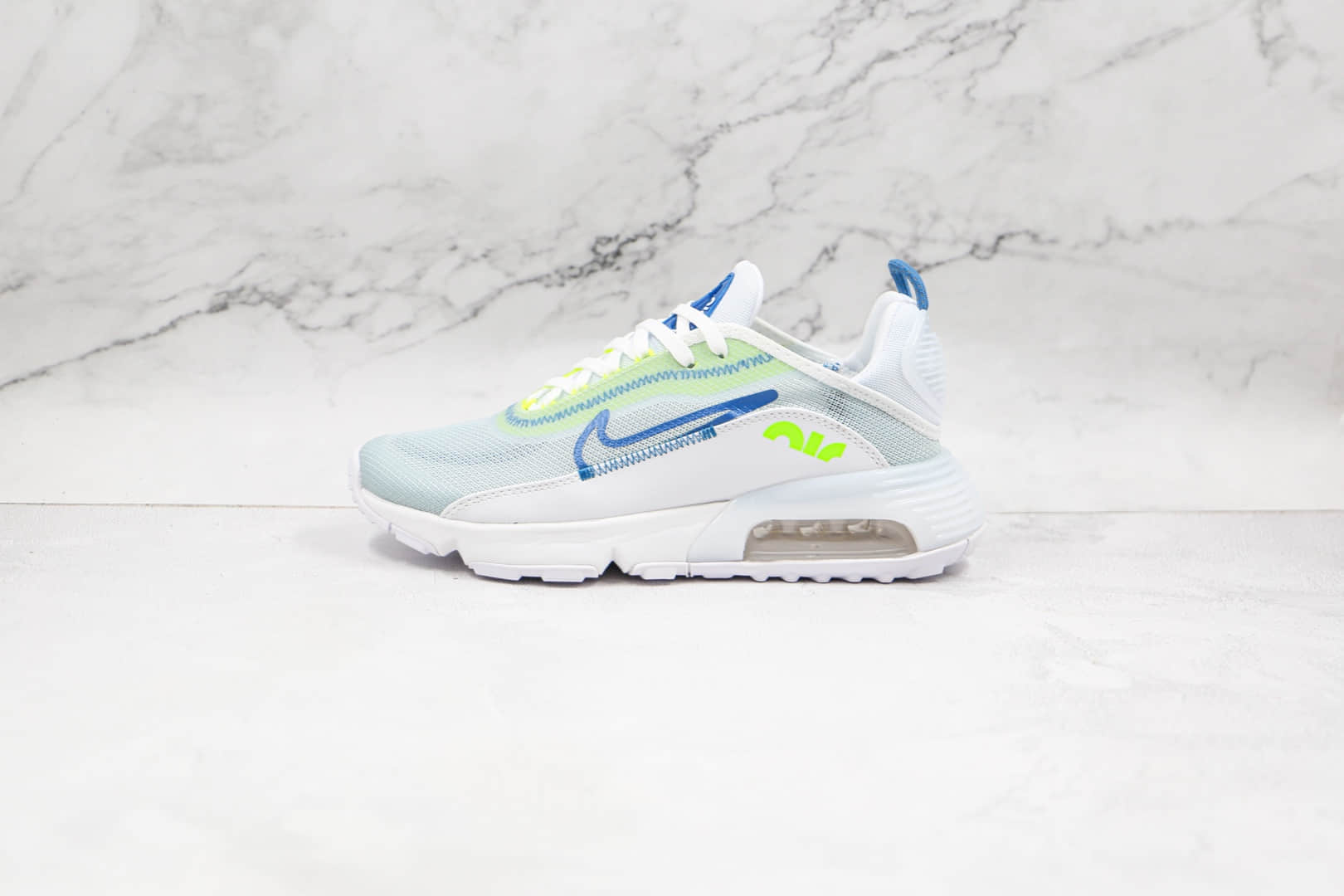 耐克Nike Air Max 2090纯原版本半掌气垫Max270白绿色网面气垫鞋原楦头纸板打造 货号:CZ1708-002