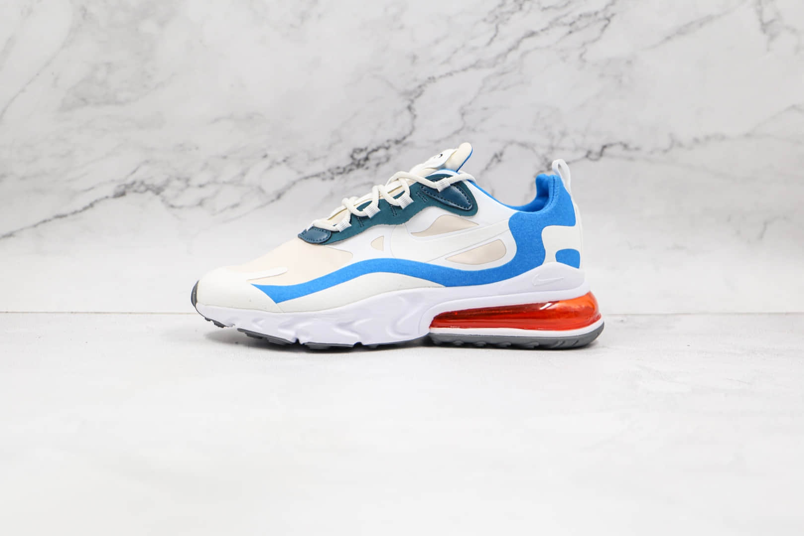 耐克Nike React Air Max 270V2纯原版本半掌气垫Max270二代白蓝色气垫鞋原档案数据开发 货号:DA2400-800