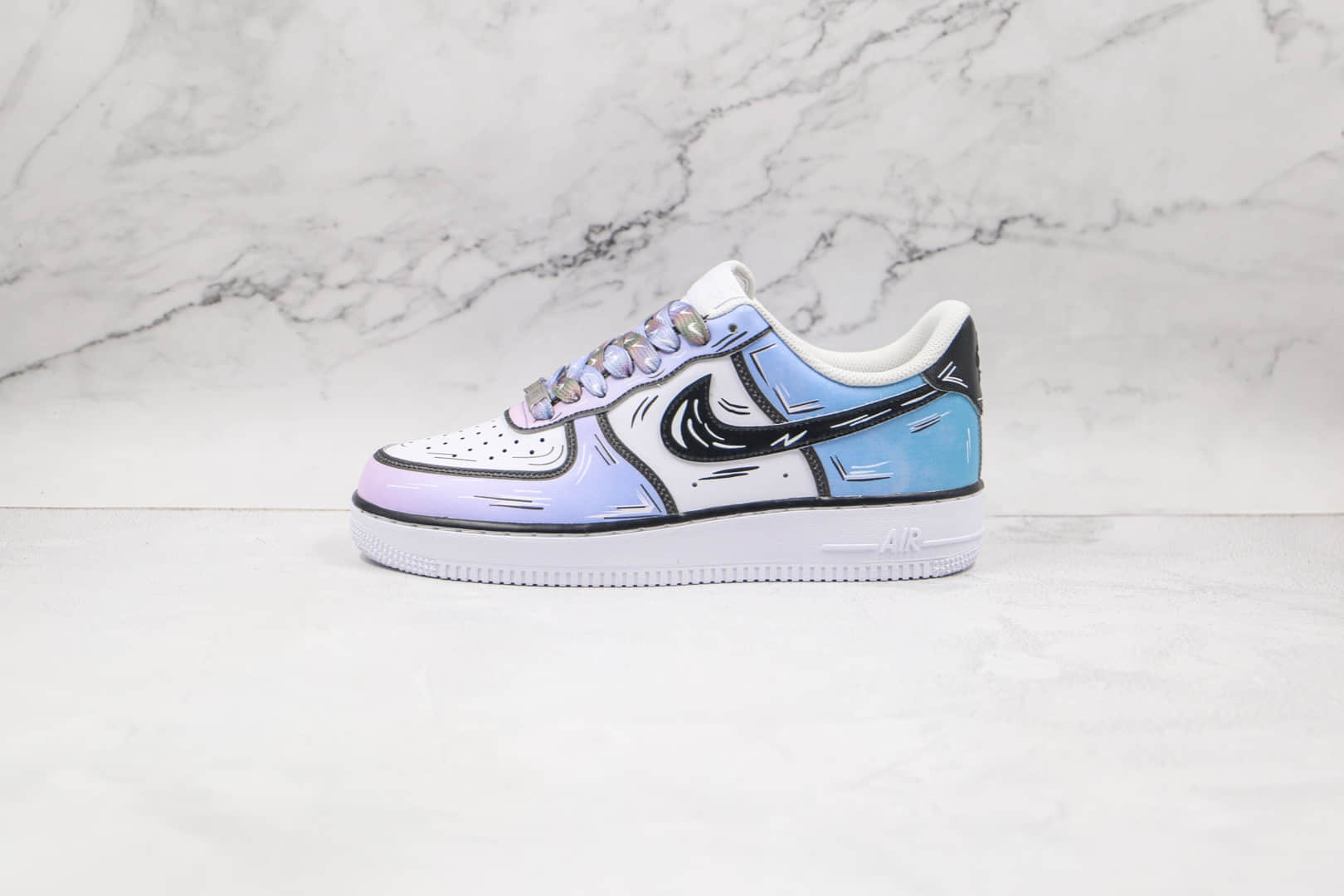 耐克Nike Air Force 1 Low 07纯原版本低帮空军一号二次元棉花糖涂鸦板鞋内置气垫 货号:CW2288-211