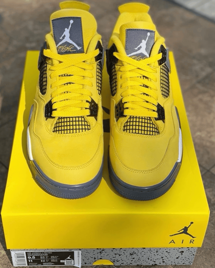 电母AJ4又有最新实物图!太帅了不愧是天价球鞋! 货号:CT8527-700