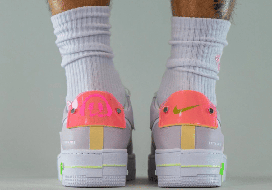 夜光细节针不戳！马卡龙LPL x Nike AF1 Pixel上脚图释出！ 货号：DO2330-511