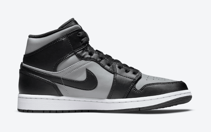经典Shadow影子既视感!全新黑灰AJ1 Mid官图释出! 货号:554724-096