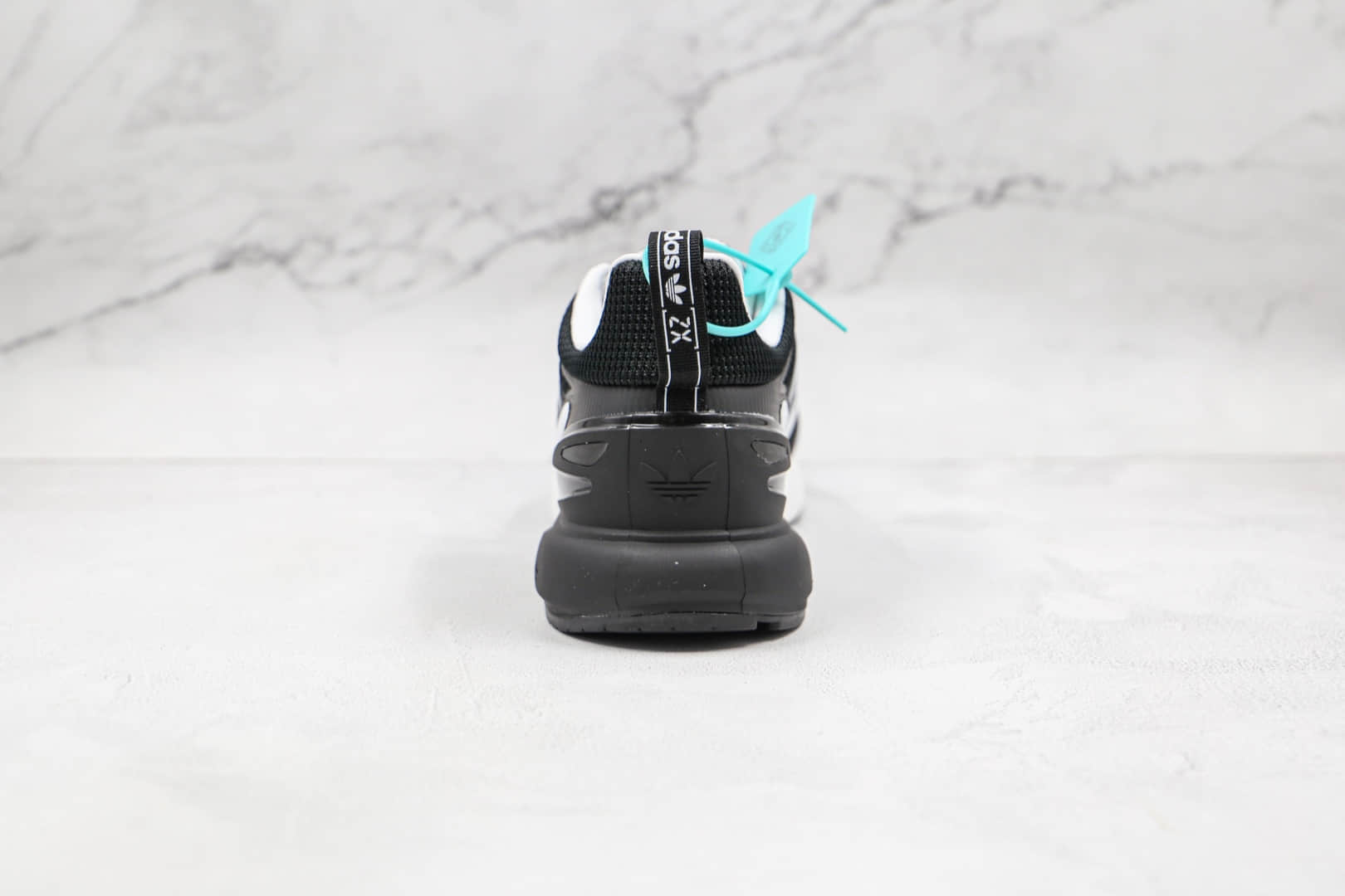 阿迪达斯Adidas Originals ZX 2K Boost 2.0纯原版本黑白色ZX 2K二代爆米花跑鞋原楦头纸板打造 货号:GZ9081