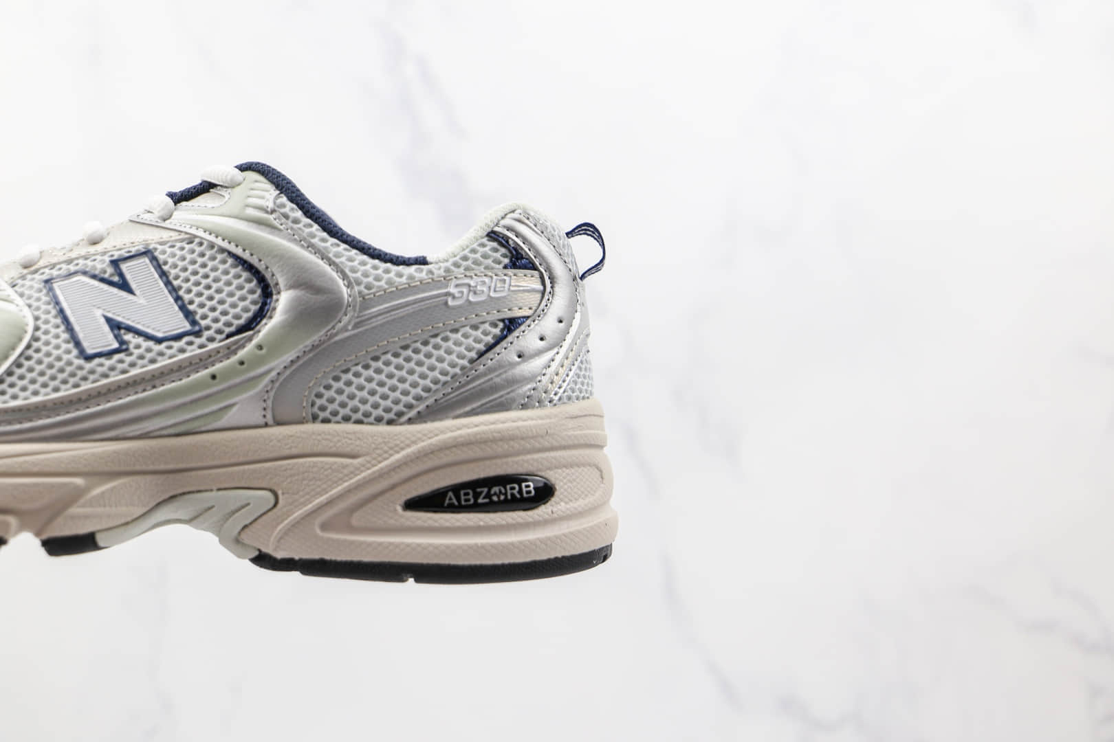 新百伦New Balance 530纯原版本白银色NB530复古慢跑鞋原楦头纸板打造 货号:MR530KA