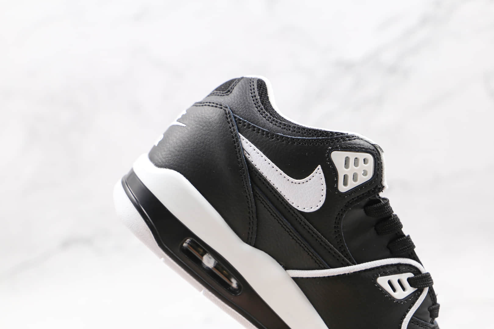 耐克Nike Air Flight 89纯原版本星际篮球鞋主题黑白色复古篮球鞋原楦头纸板打造 货号:CT1570-001