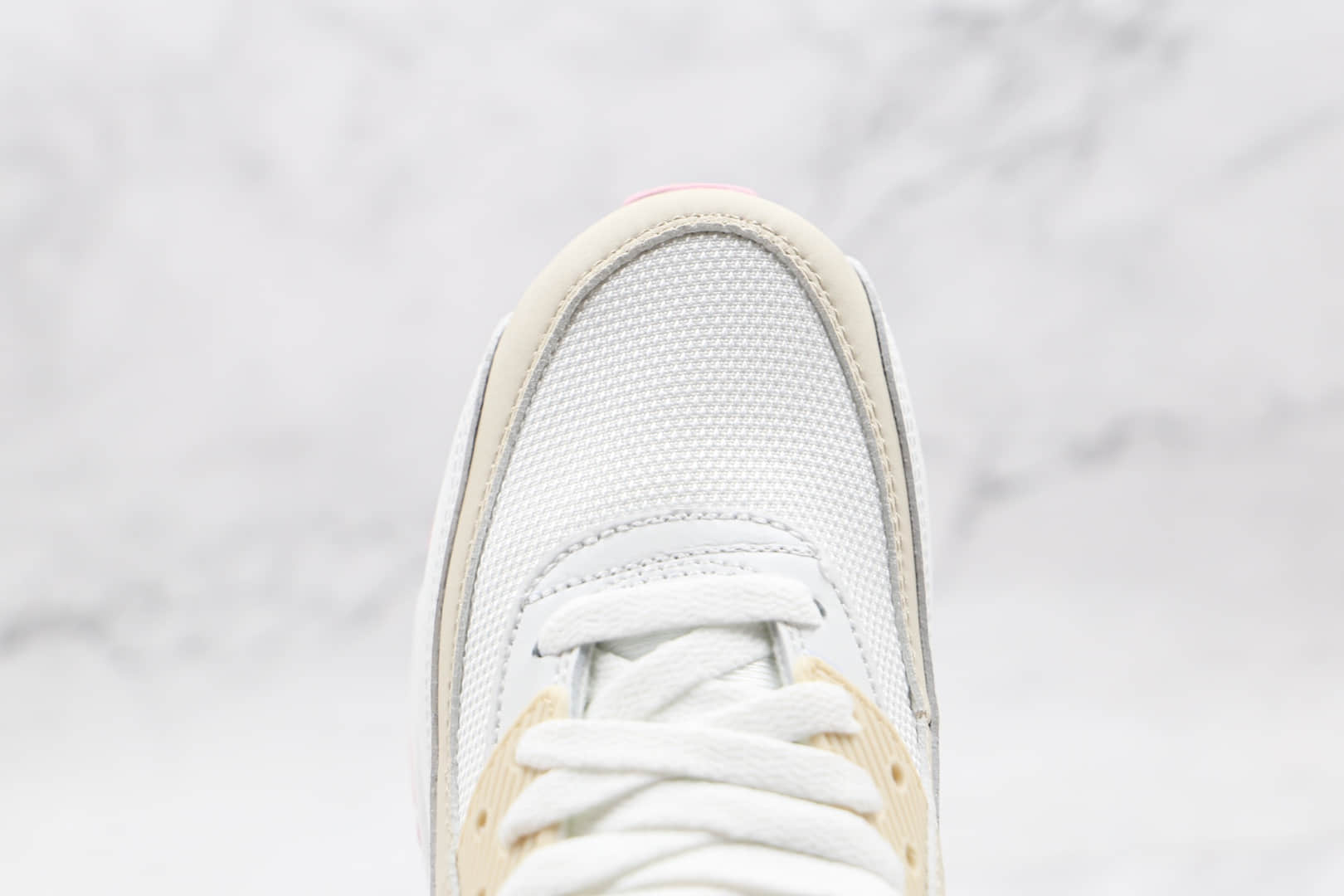 耐克Nike Air Max 90纯原版本复古Max90粉白奶昔配色气垫鞋原楦头纸板打造 货号:CT1873-100