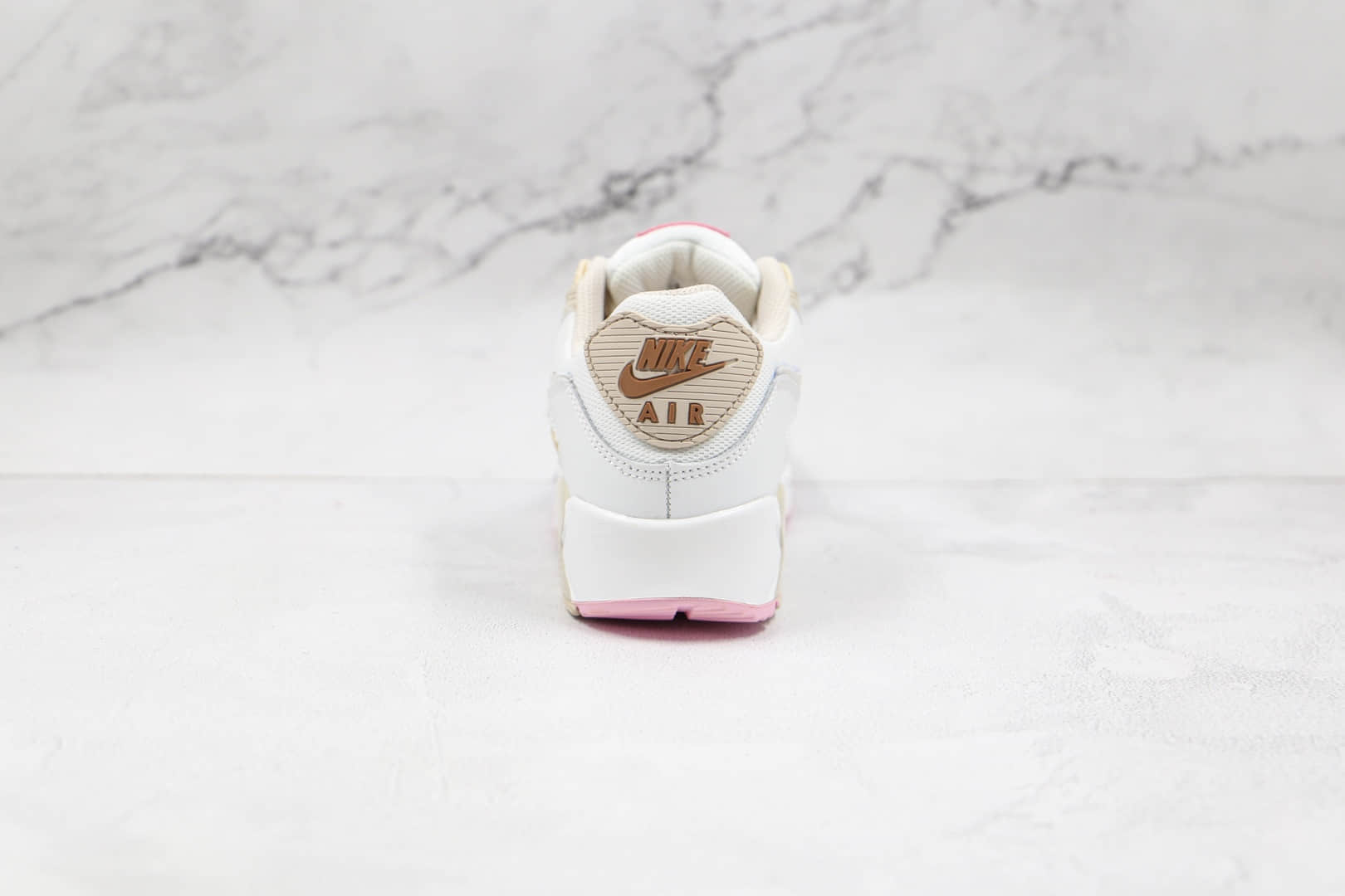 耐克Nike Air Max 90纯原版本复古Max90粉白奶昔配色气垫鞋原楦头纸板打造 货号:CT1873-100