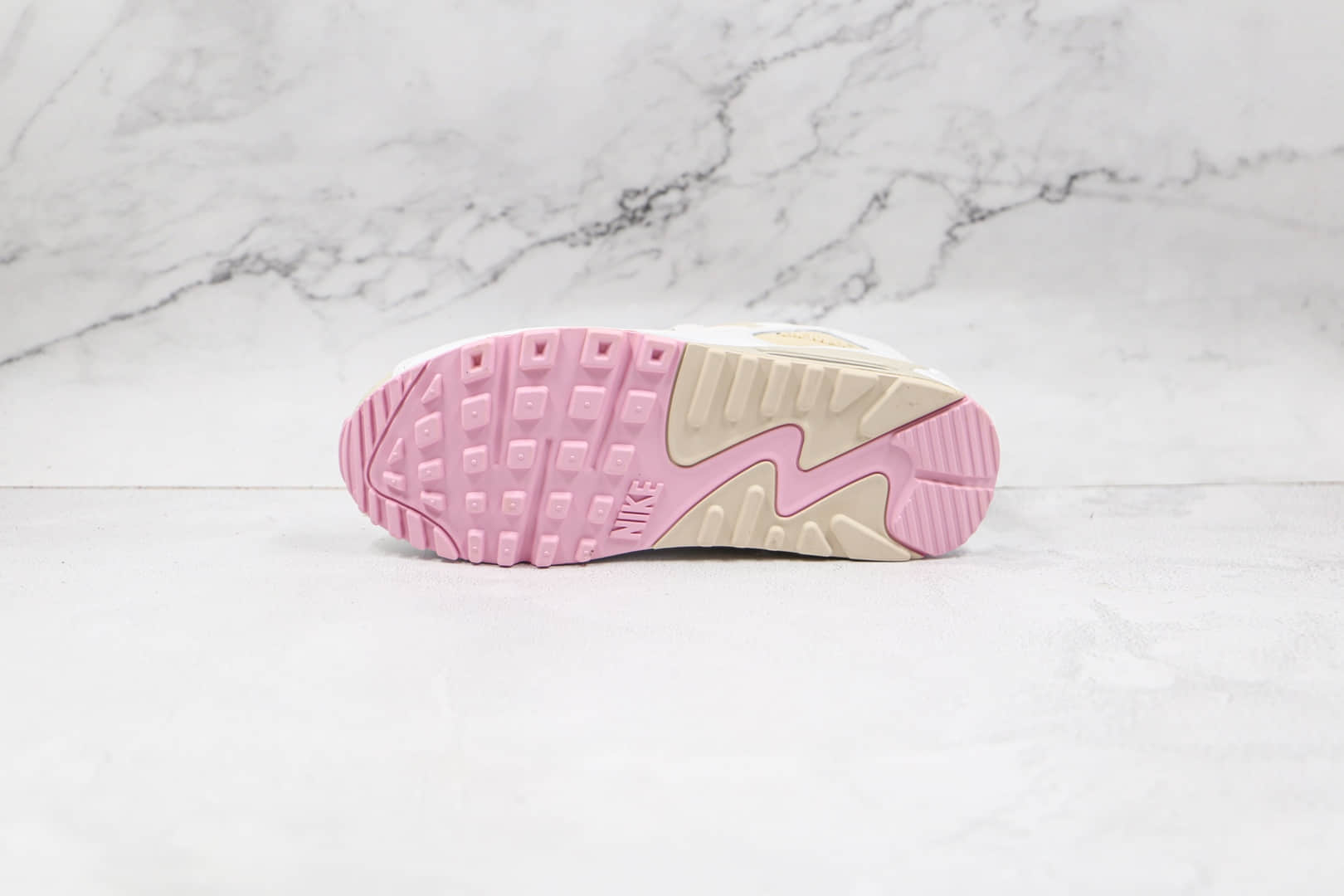 耐克Nike Air Max 90纯原版本复古Max90粉白奶昔配色气垫鞋原楦头纸板打造 货号:CT1873-100